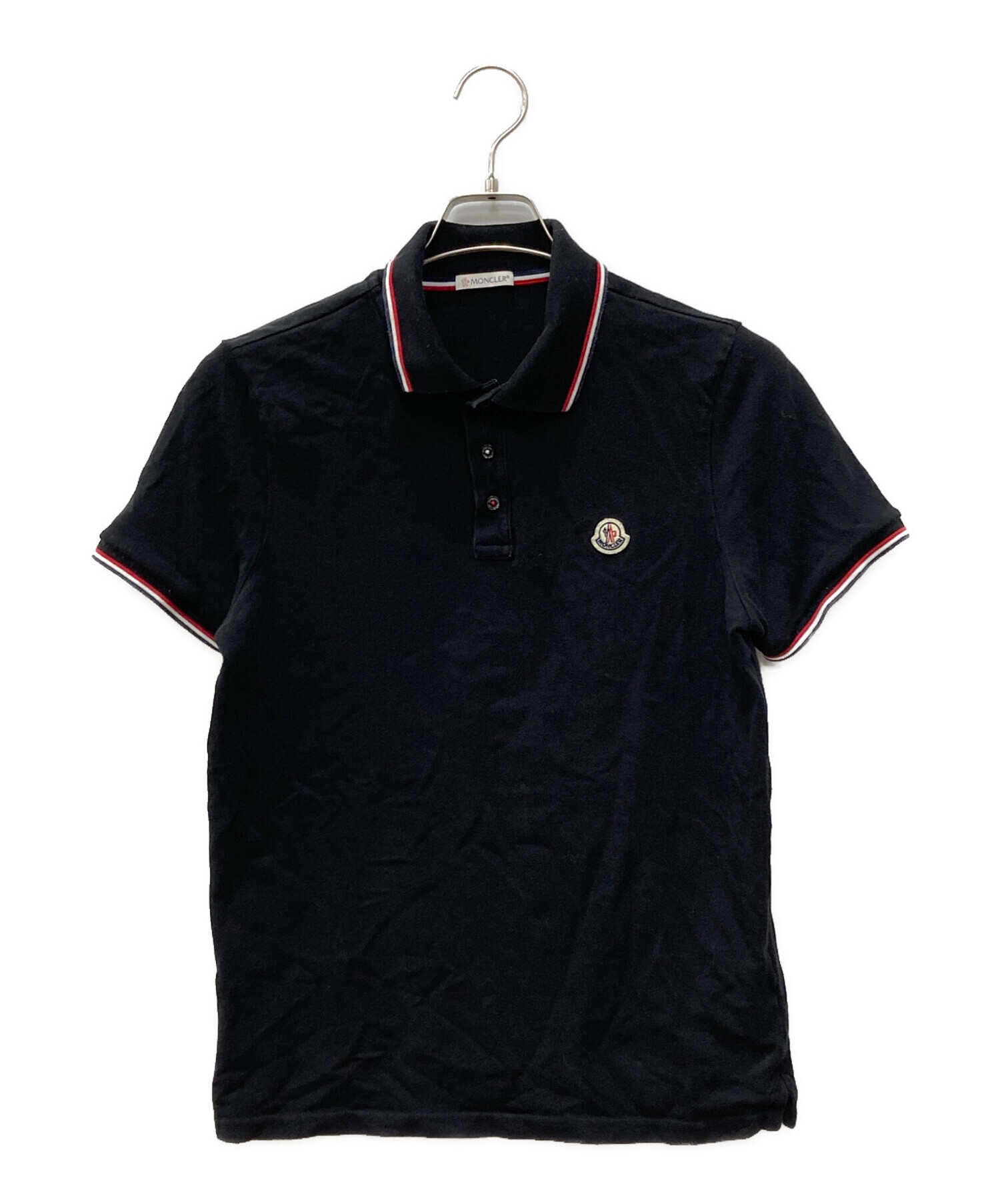 ［新品未使用］モンクレール　ポロシャツ　ブラック　S MONCLER モンクレールS ブラック ポロシャツ 半袖