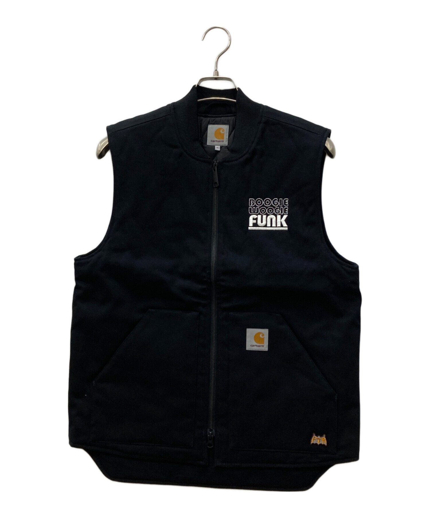 Carhartt ジップアップベスト　古着 中古・古着通販】CarHartt (カーハート) ダックジップベスト ブラック