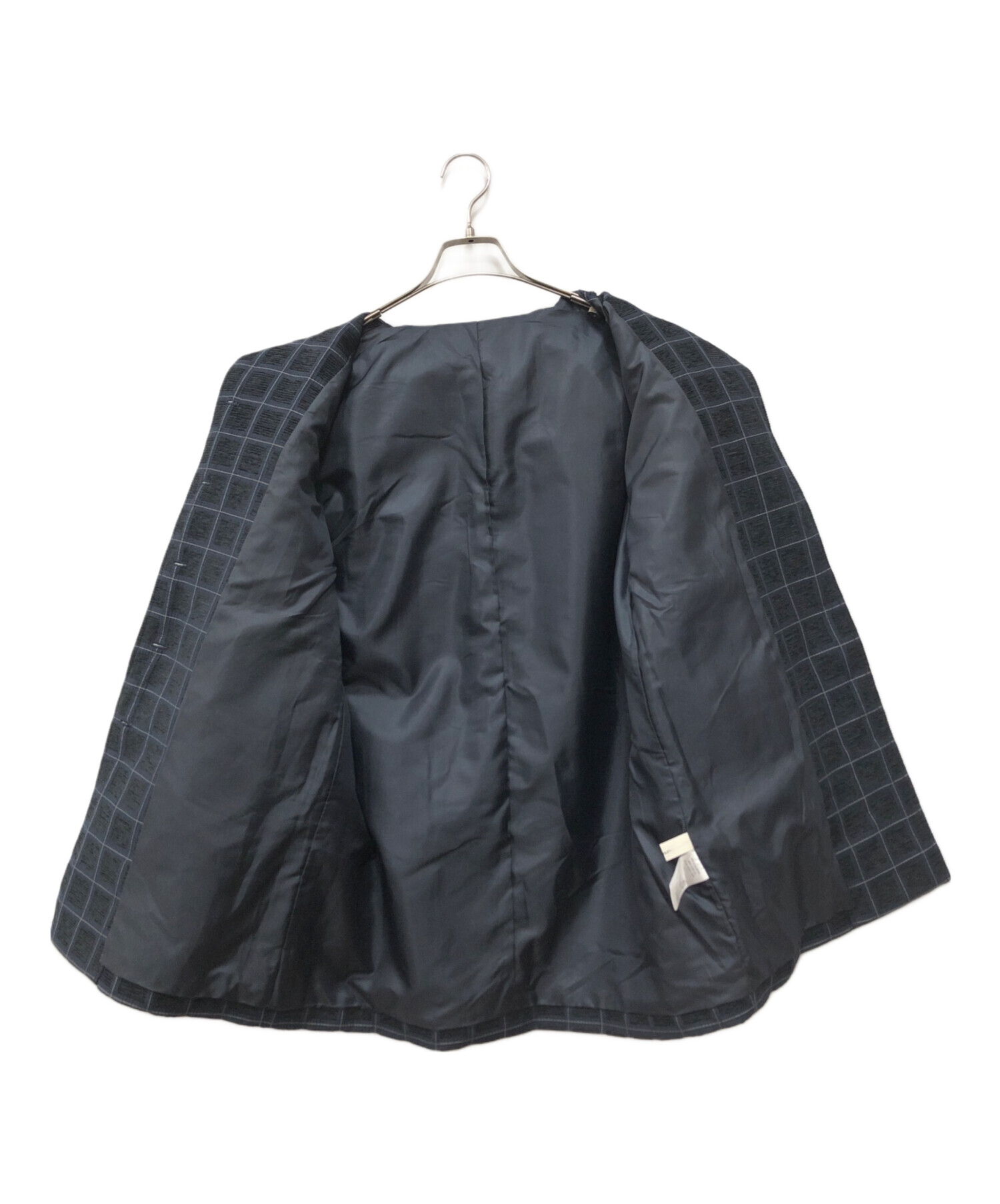 中古・古着通販】louren (ローレン) velvet jacquard check blouson