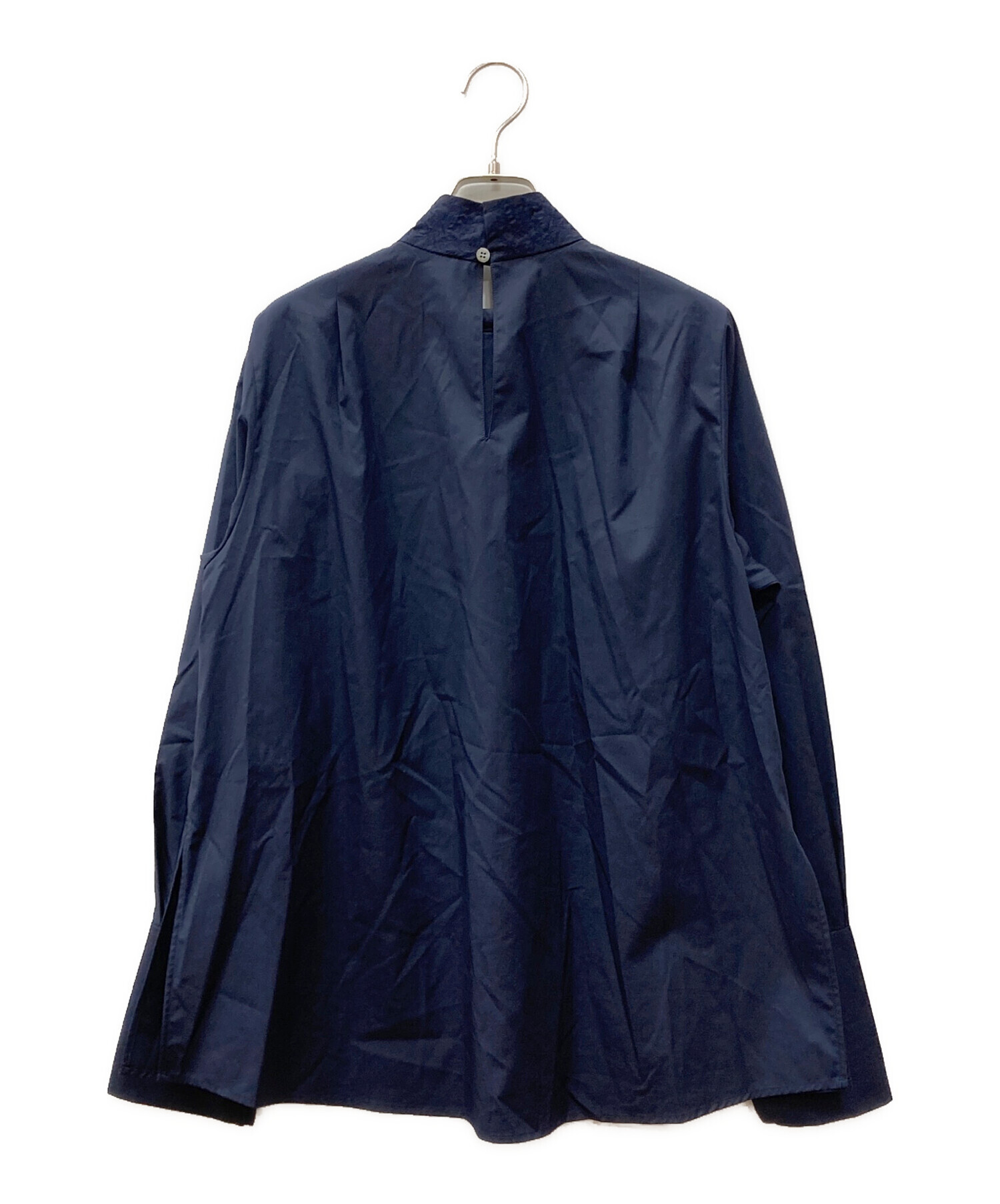 中古・古着通販】deres (デレス) プルオーバーブラウス ネイビー 