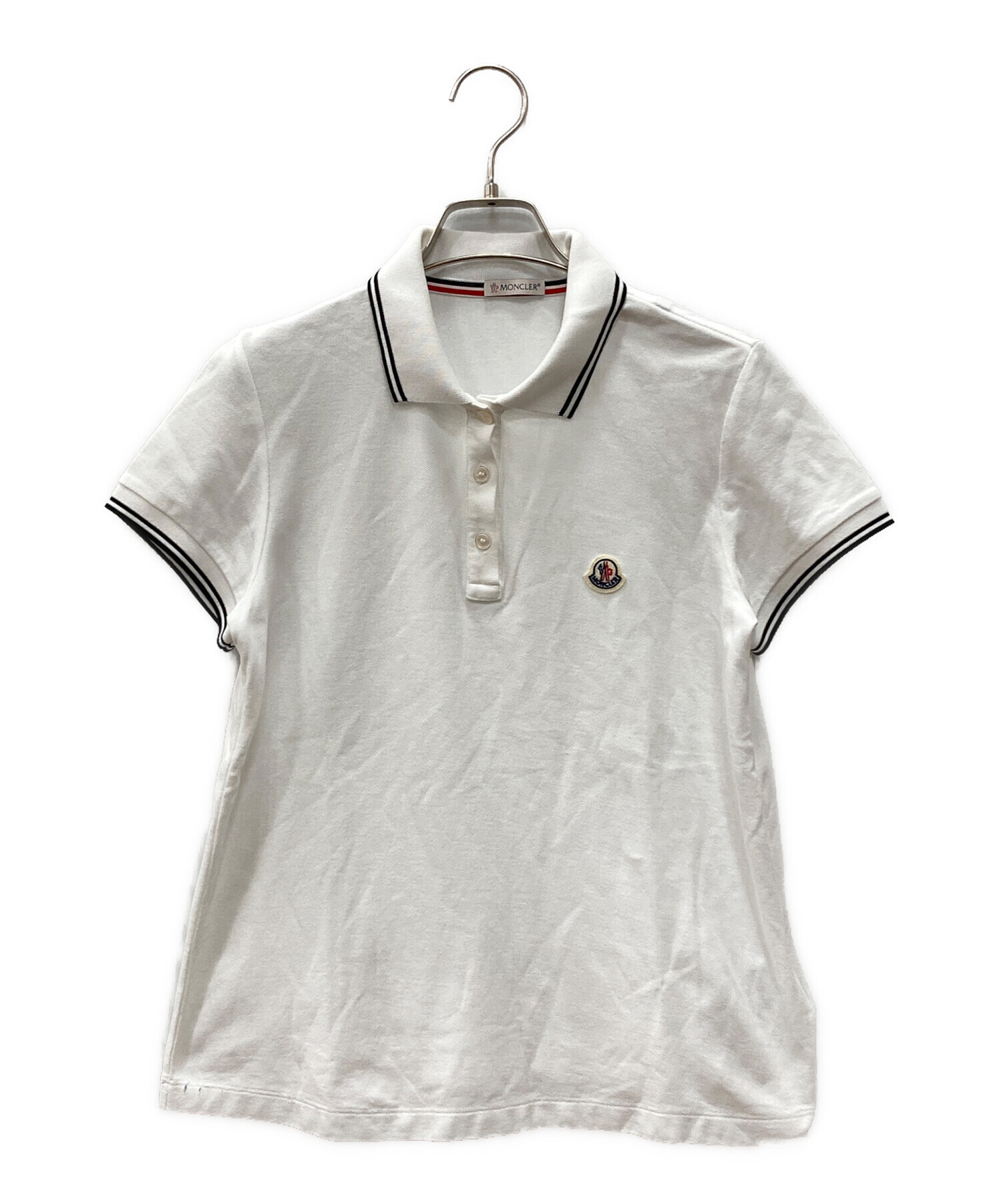 W*t様 MONCLER モンクレール 美品　ポロシャツ COMM ホワイト M MONCLER（モンクレール） 【超美品】モンクレール MAGLIA POLO MANICA