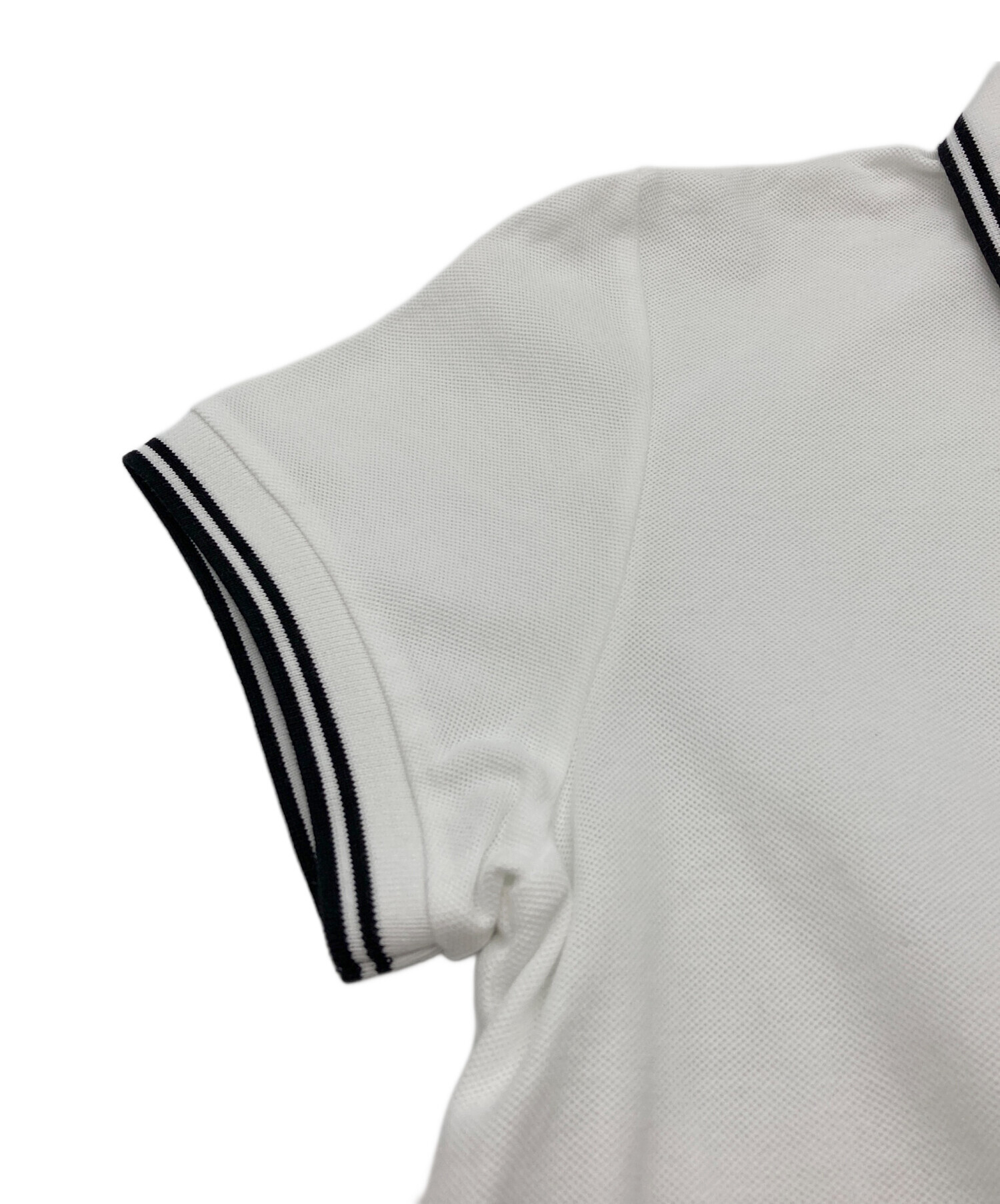 中古・古着通販】MONCLER (モンクレール) ポロシャツ ホワイト サイズ