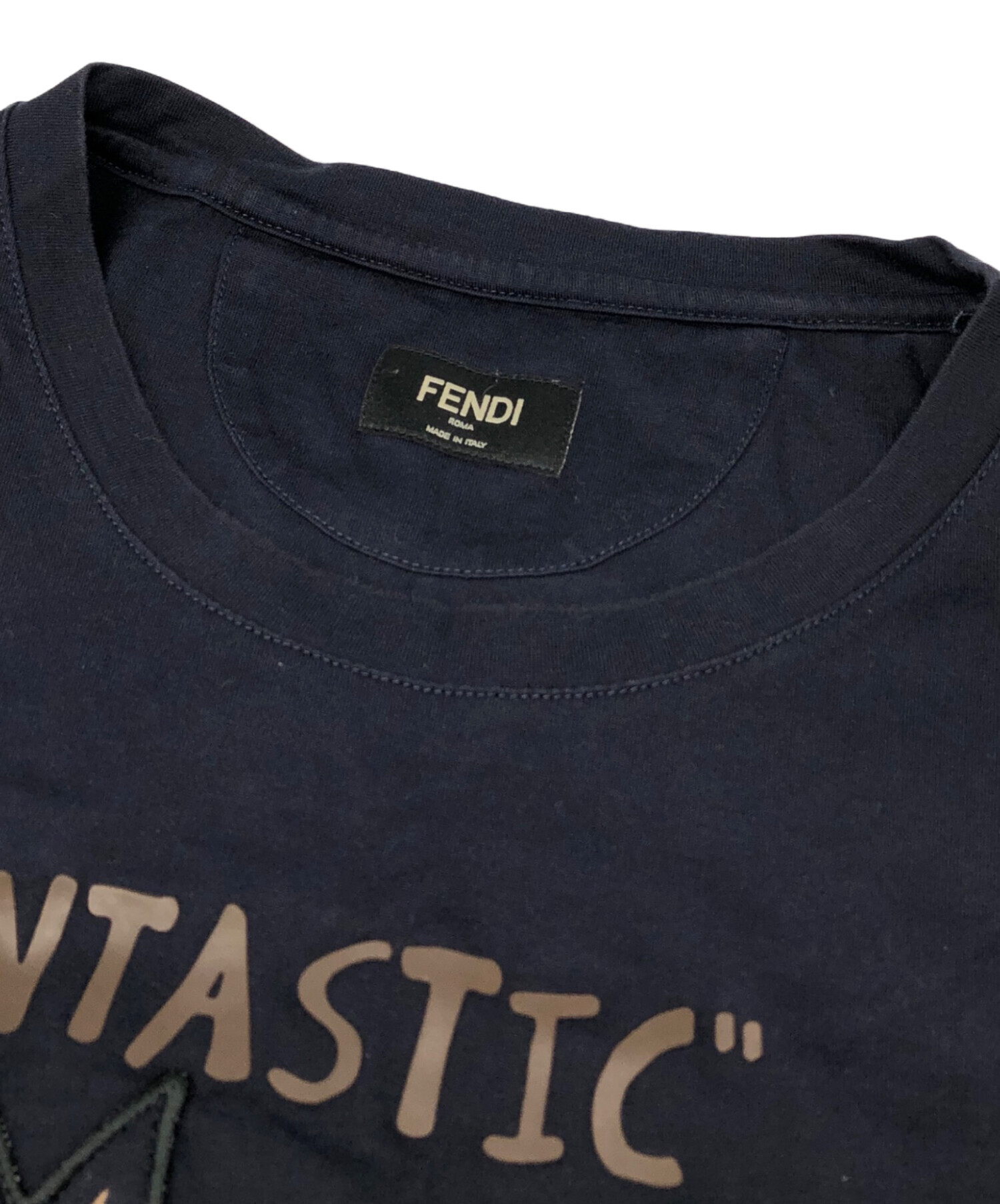 中古・古着通販】FENDI (フェンディ) LOVE モンスターワッペンTシャツ