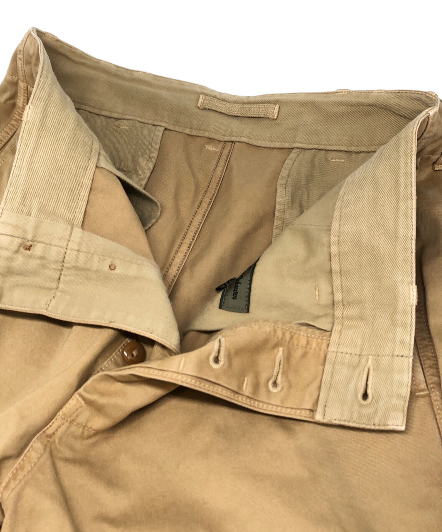 【新品未使用】 ナイジェルケーボン ライトベージュ チノパン 32 M 中古・古着通販】NIGEL CABOURN (ナイジェルケーボン) チノパン