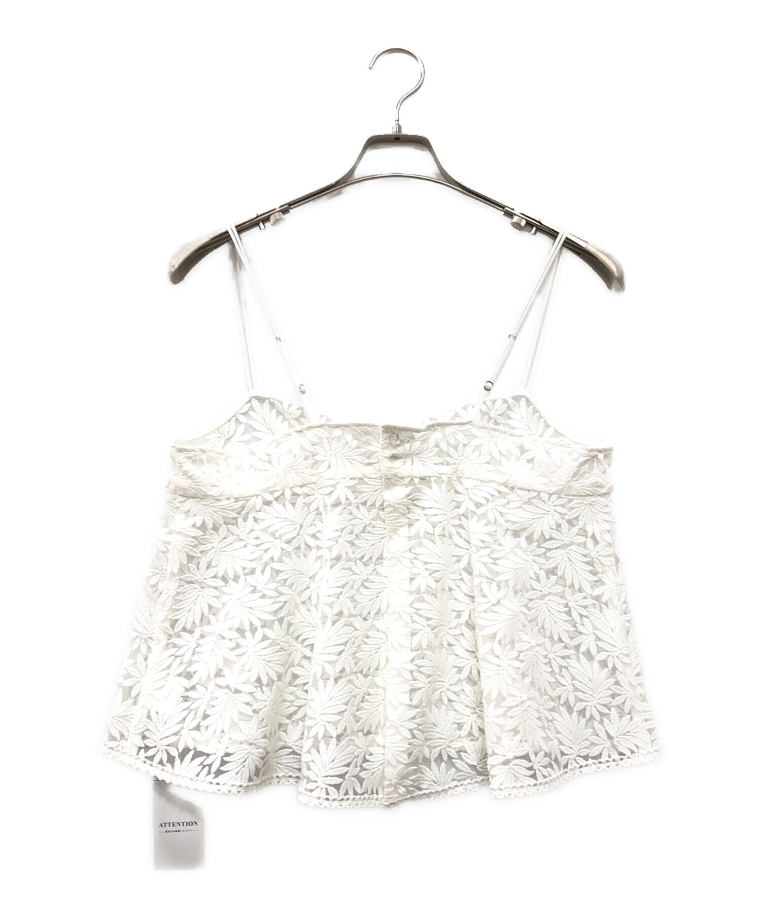 中古・古着通販】IENA (イエナ) レースショートキャミソール ホワイト