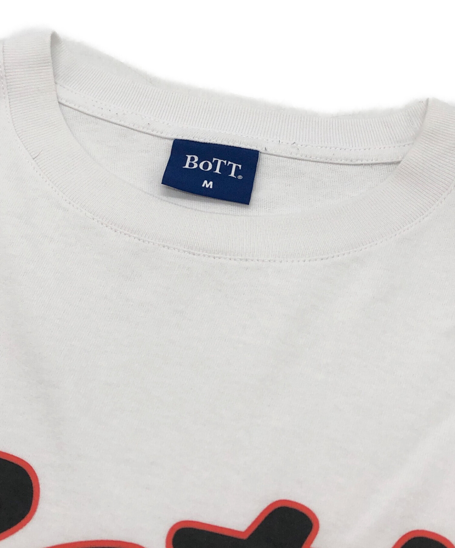 中古・古着通販】BoTT (ボット) プリントTシャツ ホワイト サイズ:M 