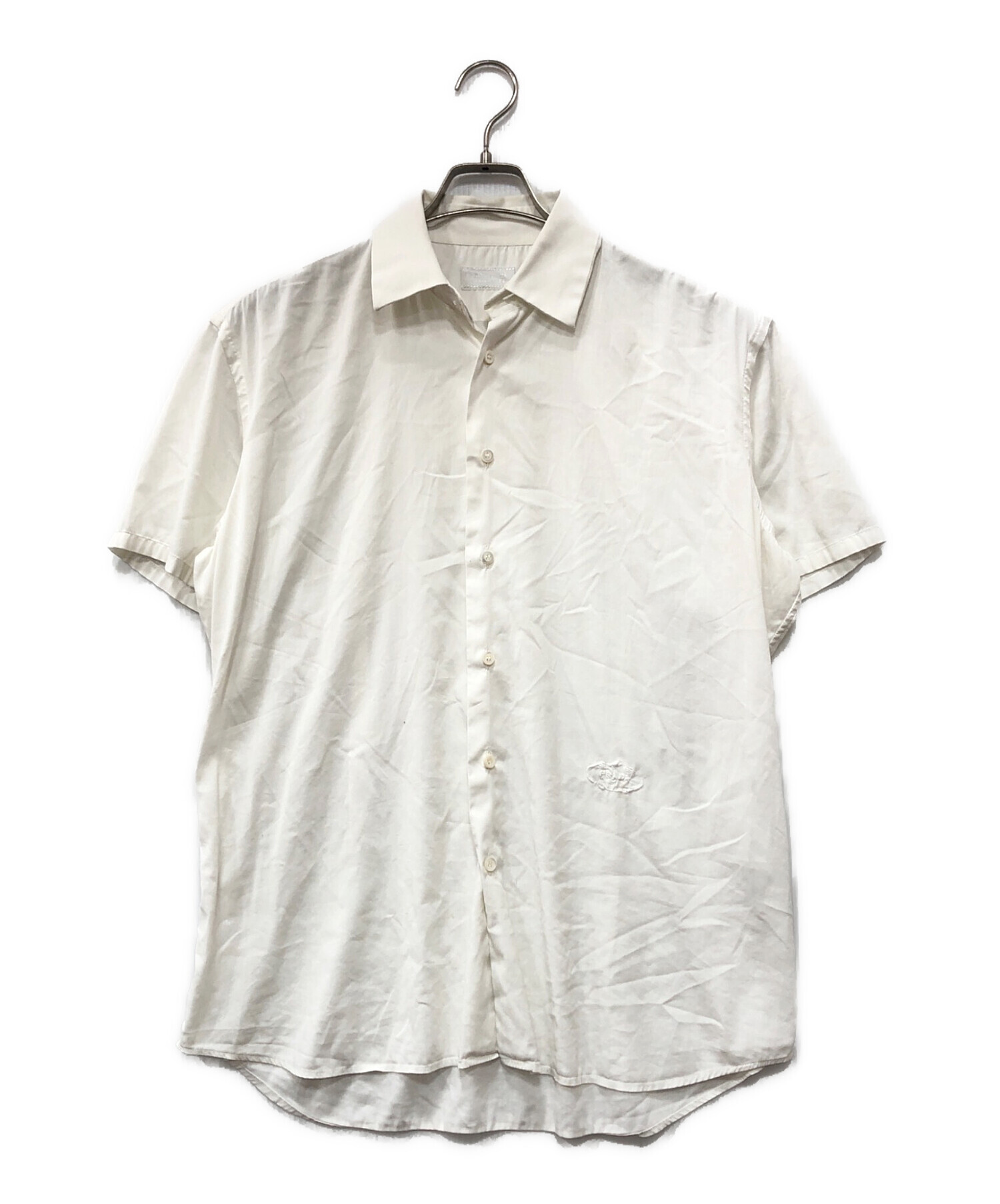 中古・古着通販】PRADA (プラダ) 半袖シャツ ホワイト サイズ:39 