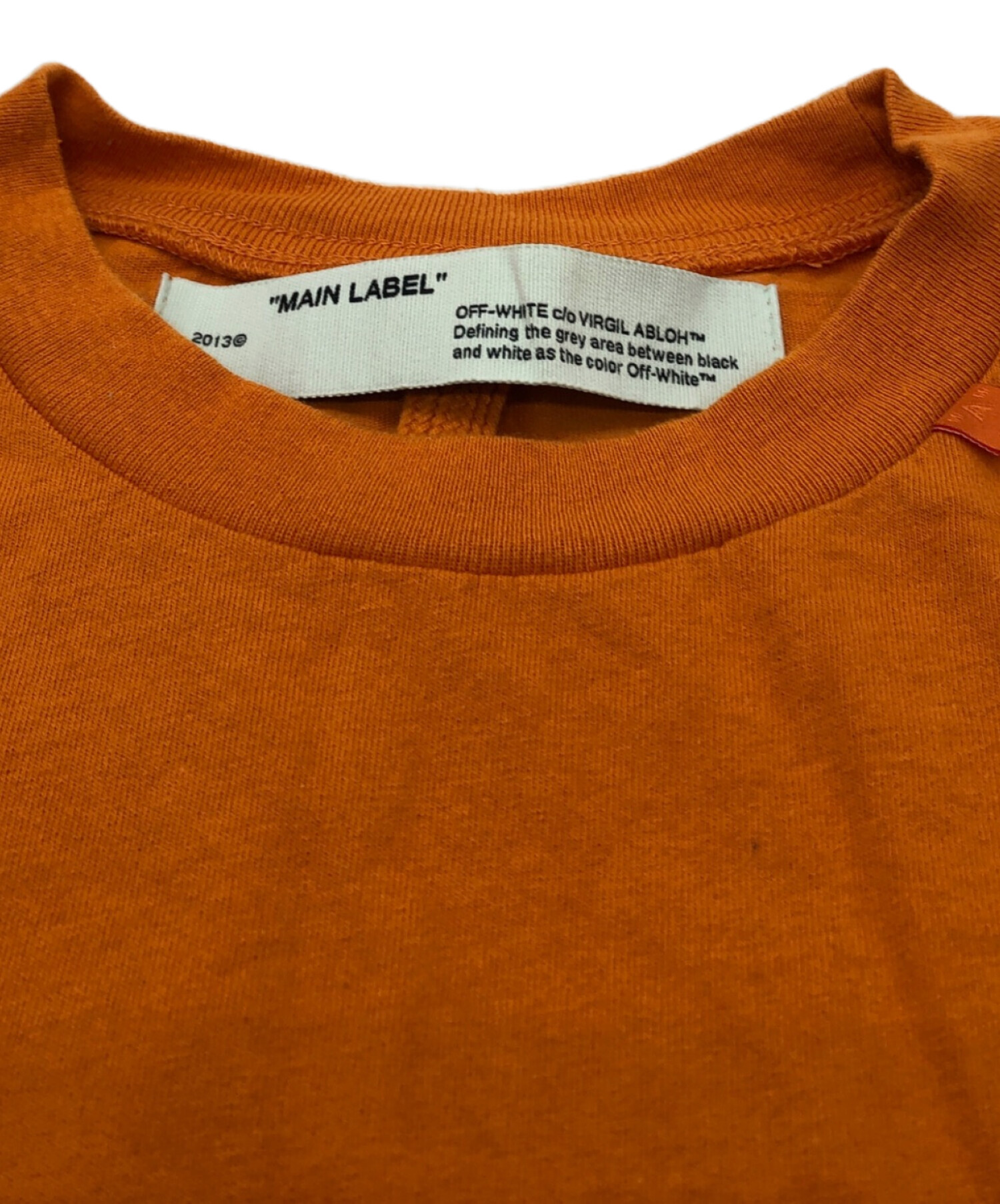 中古・古着通販】OFFWHITE (オフホワイト) プリントTシャツ オレンジ 