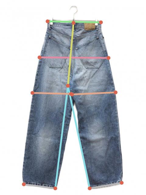 中古・古着通販】ok.soon (オクスン) original wide denim インディゴ