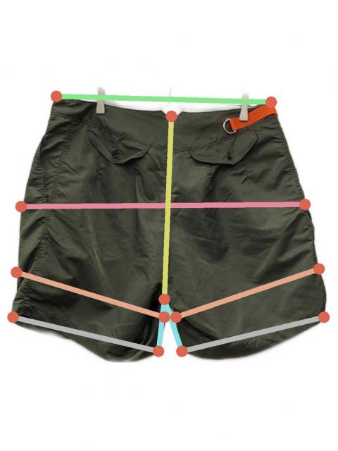 Kolor BEACON カーキショーツ　サイズ2 中古・古着通販】kolor/BEACON (カラービーコン) ナイロンショーツ