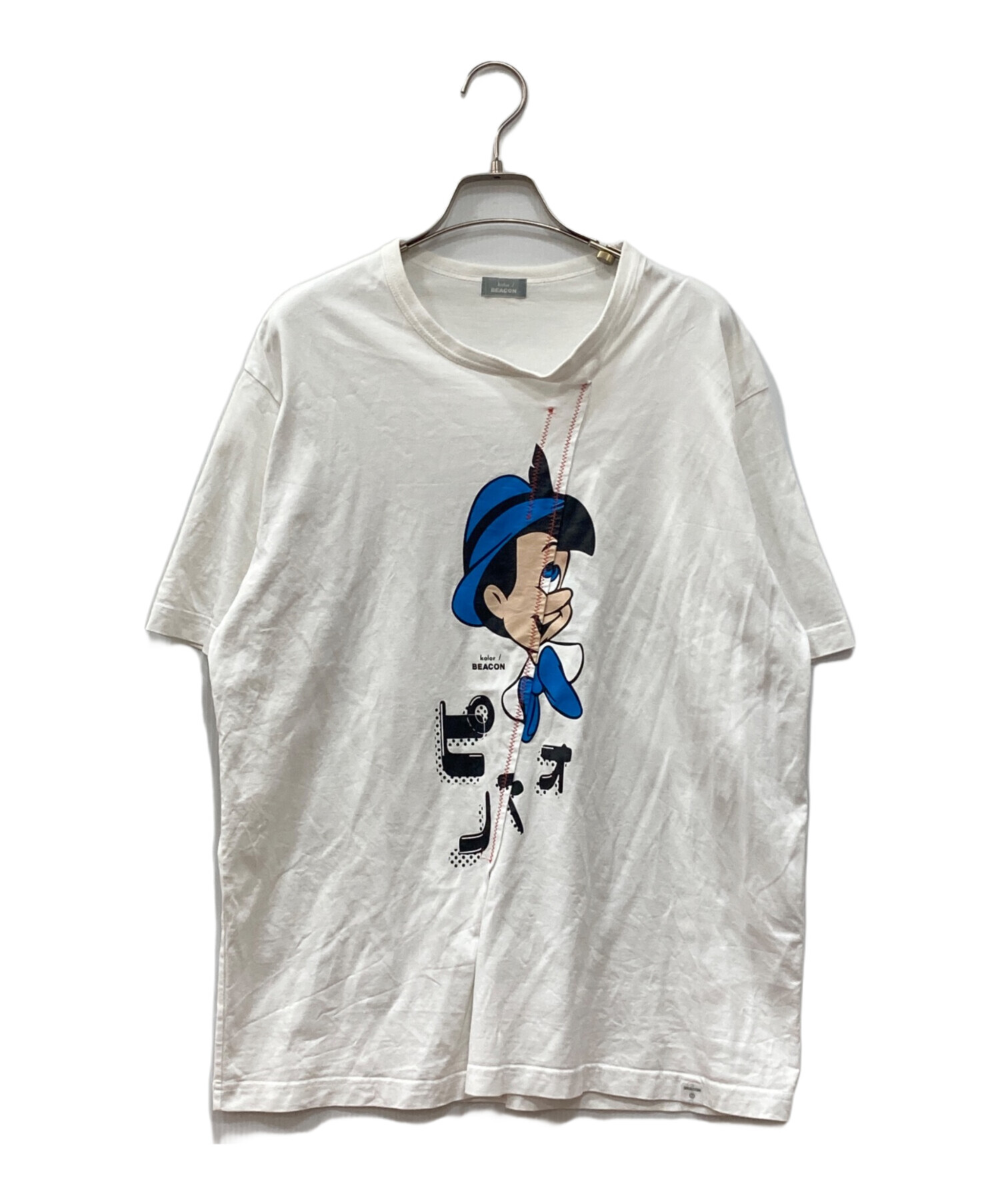 kolor BEACON　カラービーコン　23SS ピノキオ再構築半袖Tシャツ 中古・古着通販】kolor/BEACON (カラービーコン) Disney ピノキオ 再