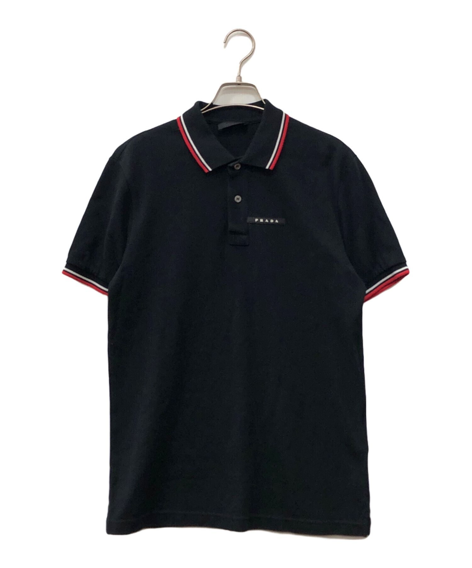 中古・古着通販】PRADA (プラダ) ポロシャツ ブラック サイズ:M