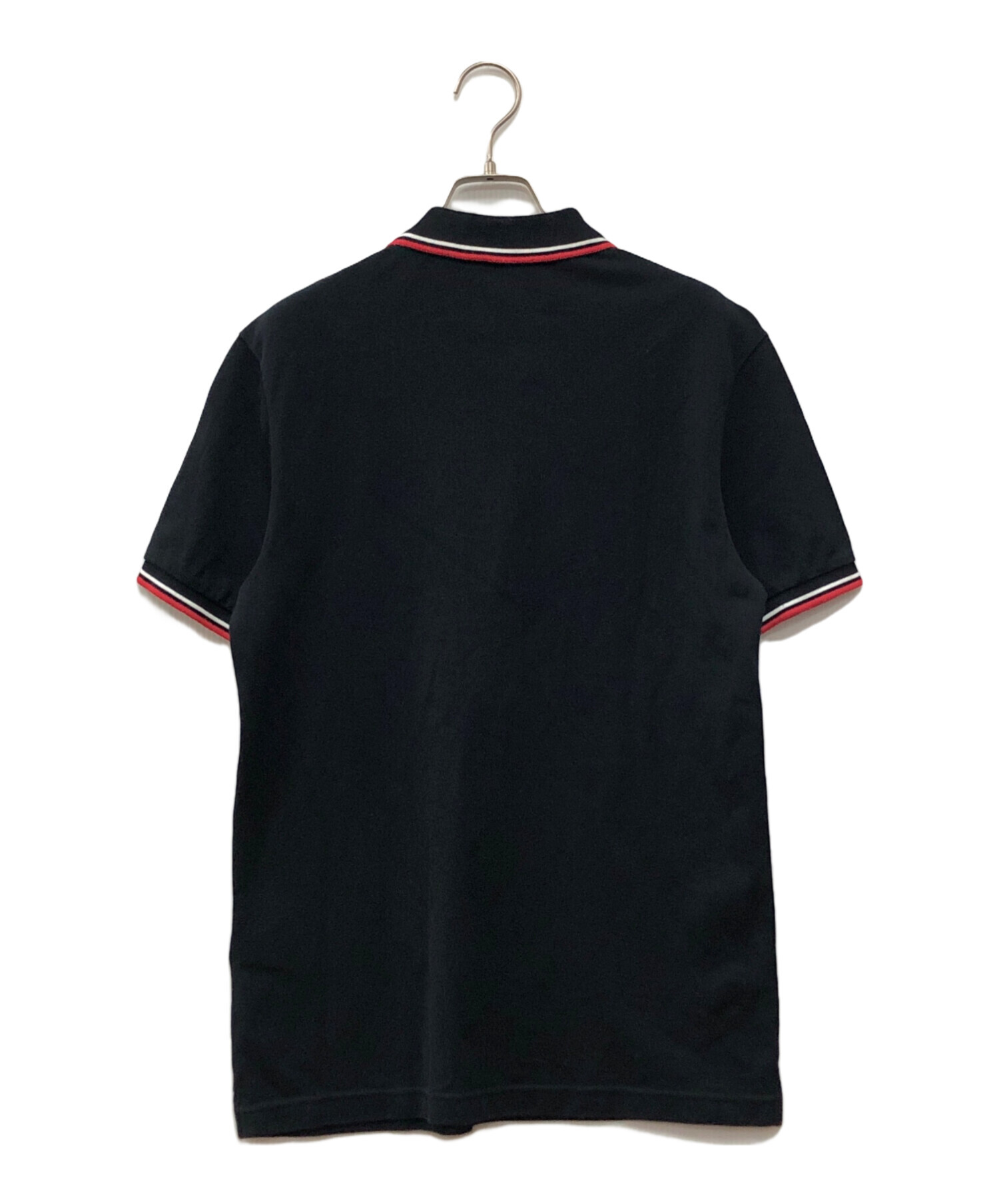 1*様 PRADA プラダ 黒 ブラック ポロシャツ メンズ Mサイズ 中古・古着通販】PRADA (プラダ) ポロシャツ ブラック サイズ:M