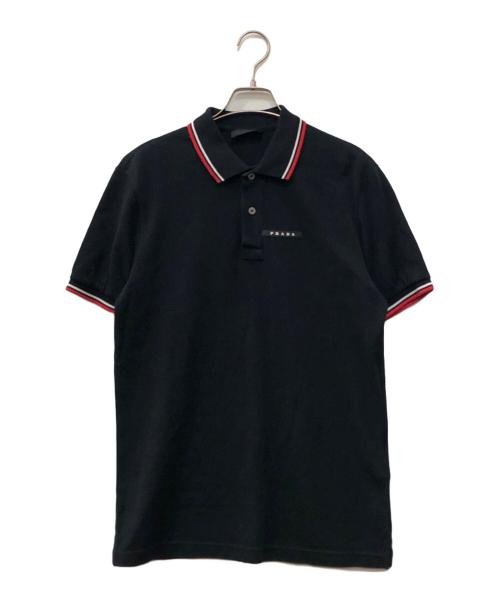 PRADA ポロシャツ　M 中古・古着通販】PRADA (プラダ) ポロシャツ ブラック サイズ:M