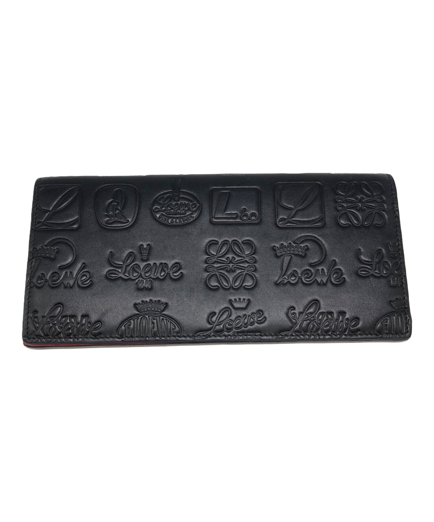 中古・古着通販】LOEWE (ロエベ) シグネチャーロゴ財布 ブラック