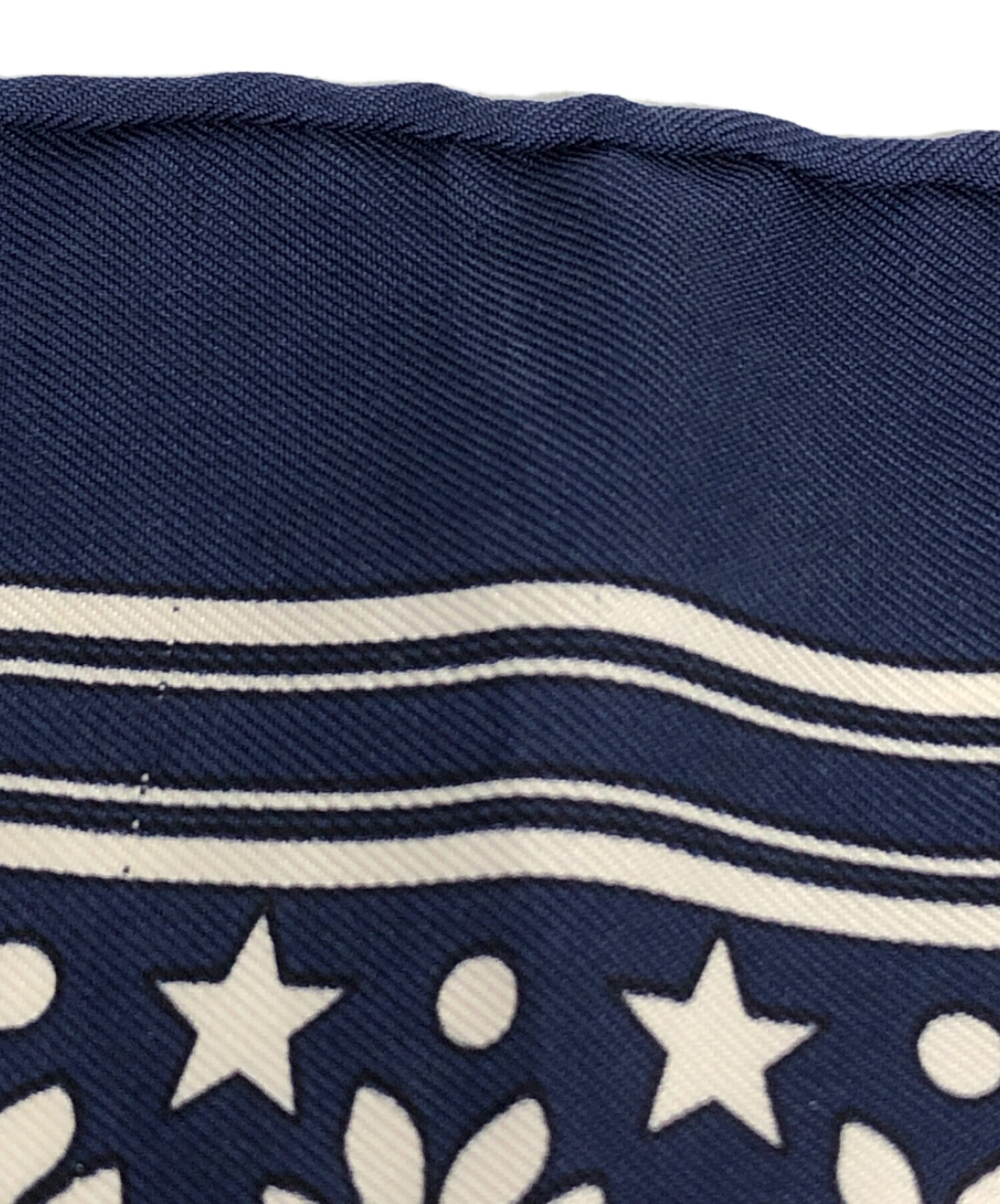 中古・古着通販】HERMES (エルメス) カレ55 ネイビー サイズ:下記参照