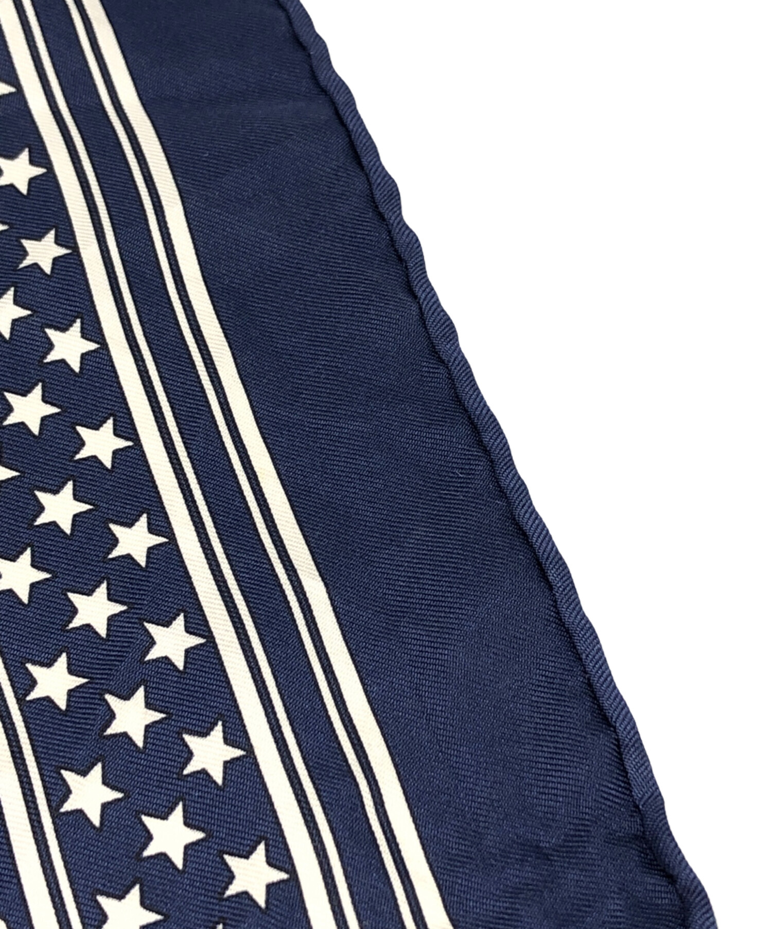 中古・古着通販】HERMES (エルメス) カレ55 ネイビー サイズ:下記参照