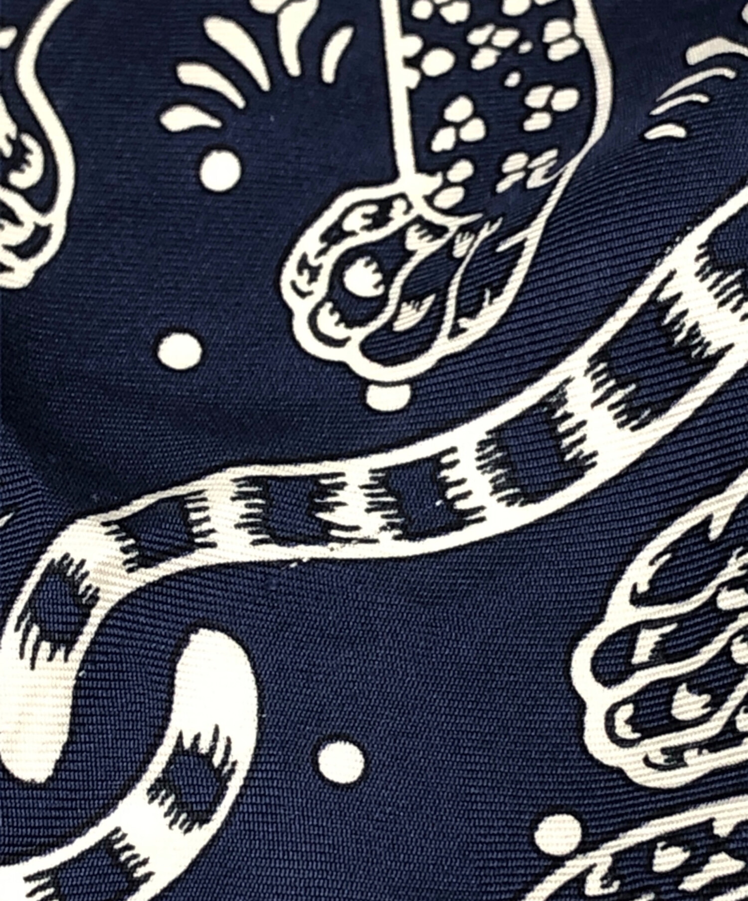 中古・古着通販】HERMES (エルメス) カレ55 ネイビー サイズ:下記参照