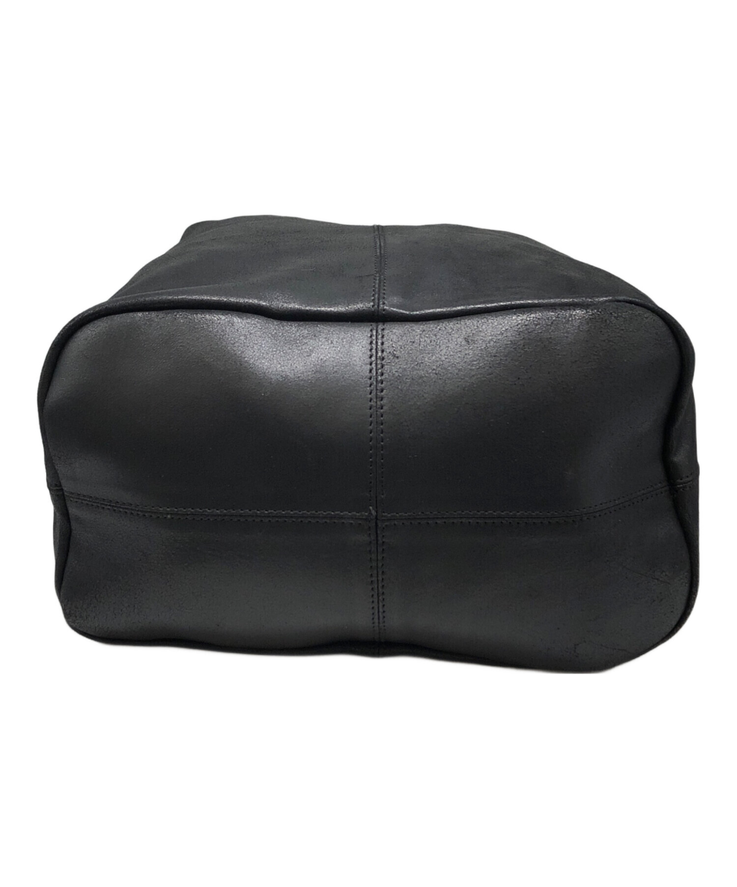 中古・古着通販】MORPHEE (モルフェ) レザーショルダーバッグ ブラック 