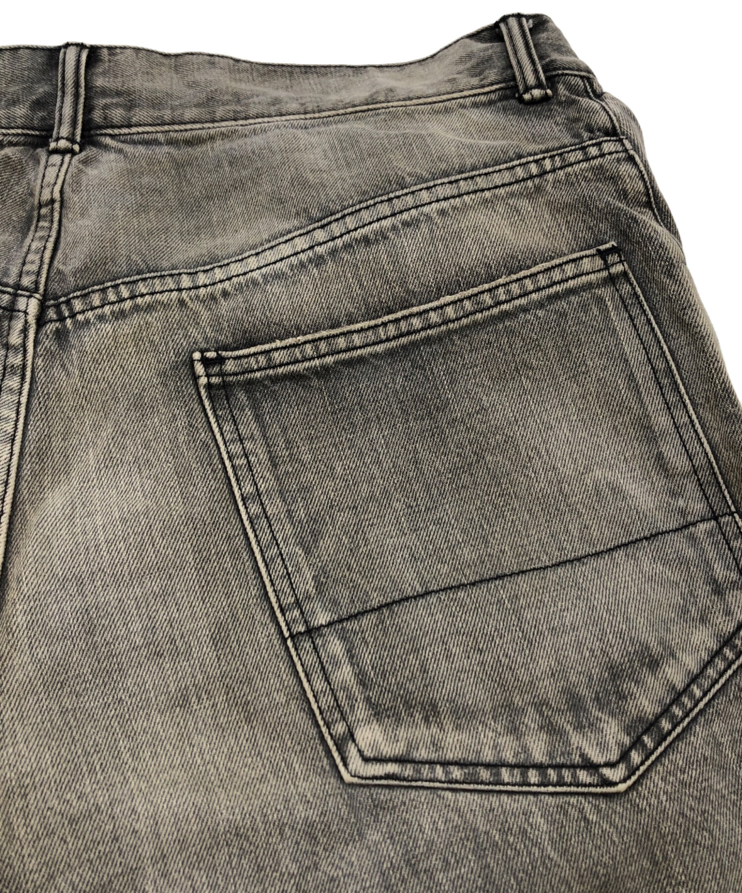 中古・古着通販】ANCELLM (アンセルム) SELVEDGE TAPERED 5P BLACK 