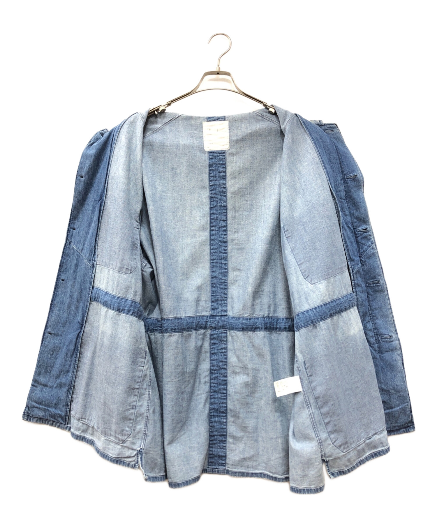 中古・古着通販】ANCELLM (アンセルム) AGING DENIM SHIRT JACKET 