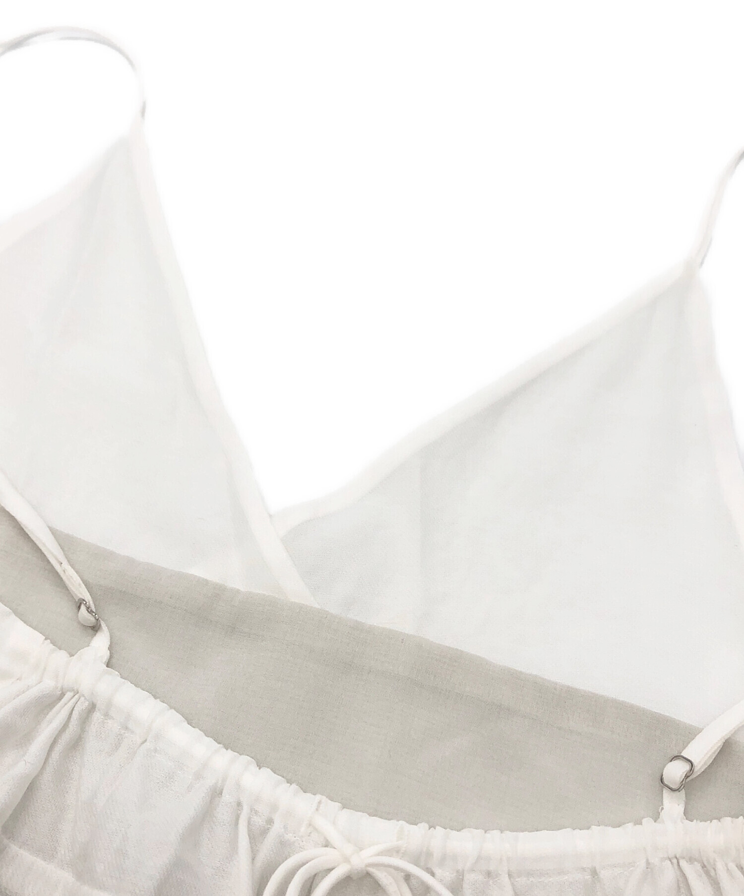 中古・古着通販】IENA (イエナ) エアリーキャミワンピース ホワイト