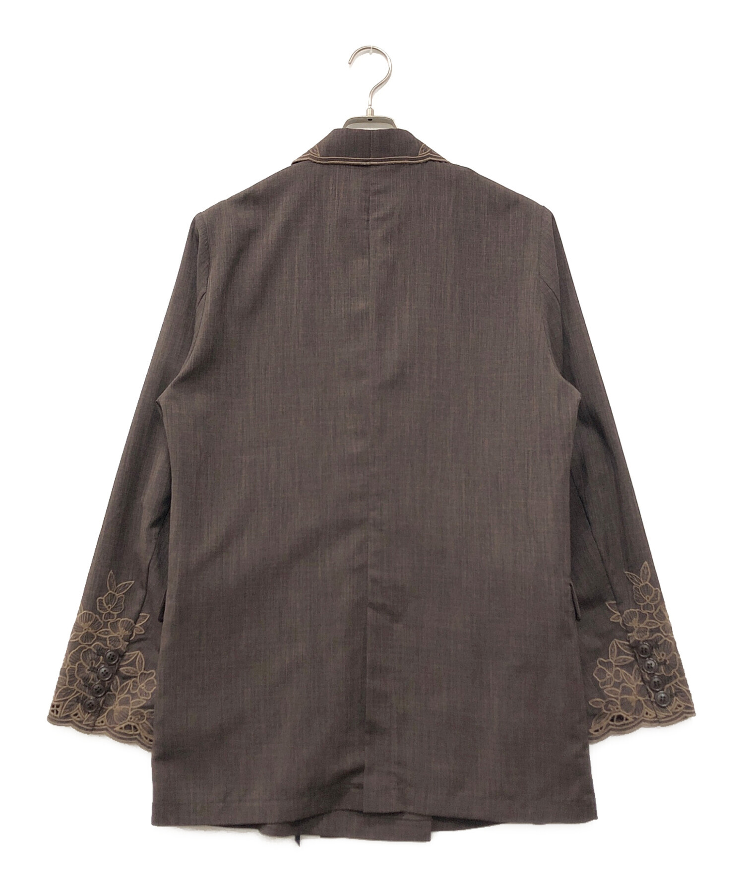中古・古着通販】Ameri (アメリ) MEDI LACE EMBROIDERY COLLAR JACKET