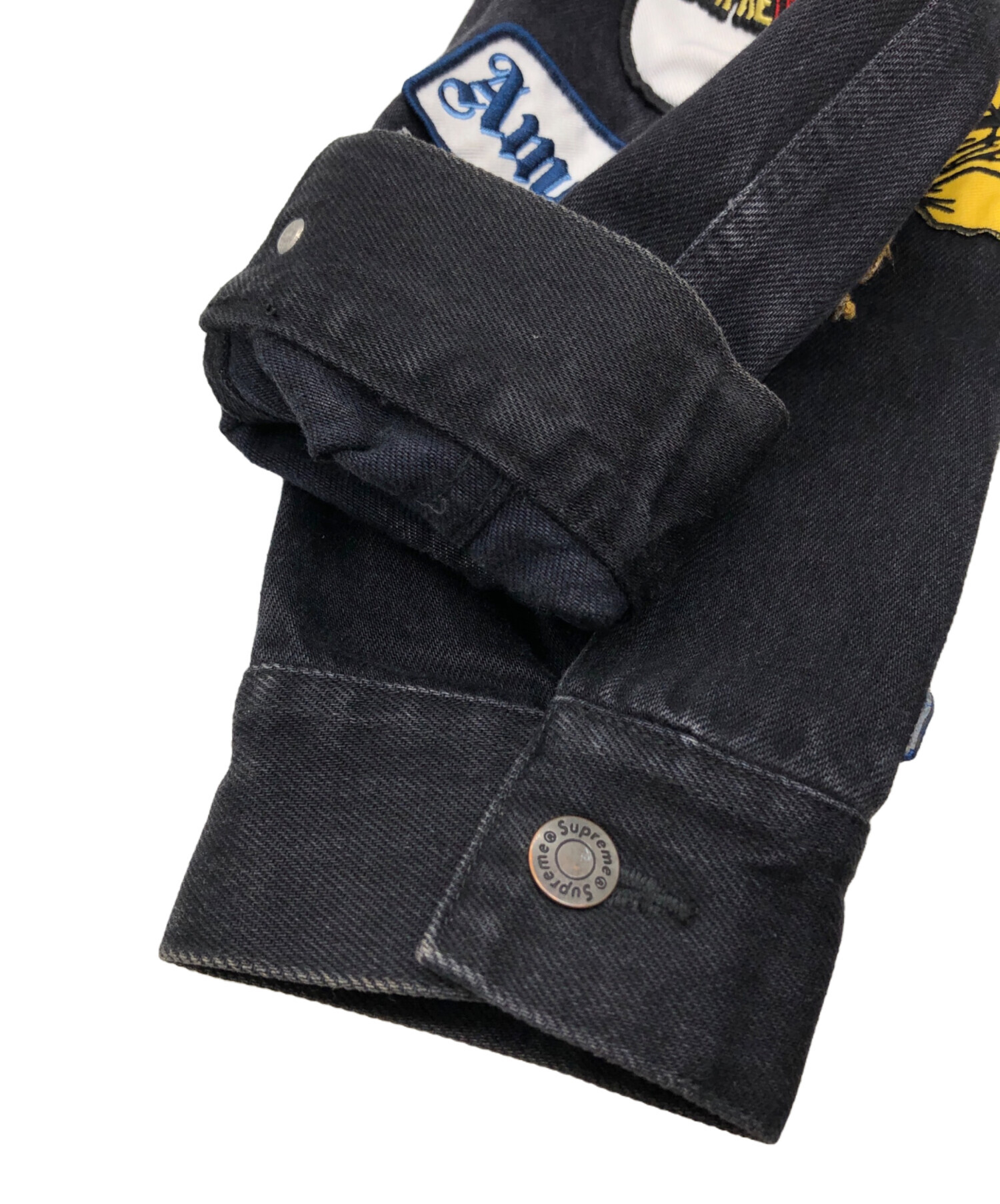 Supreme ブラック デニムジャケット M 中古・古着通販】Supreme (シュプリーム) デニムジャケット