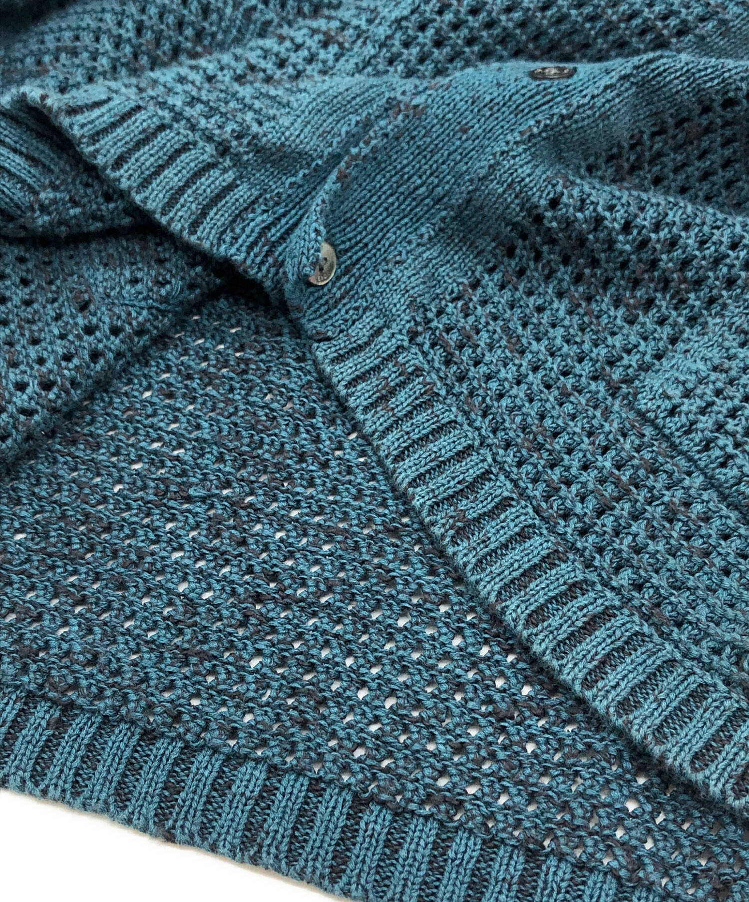 中古・古着通販】YOKE (ヨーク) MESH KNITTED BUTTONED CARDIGAN