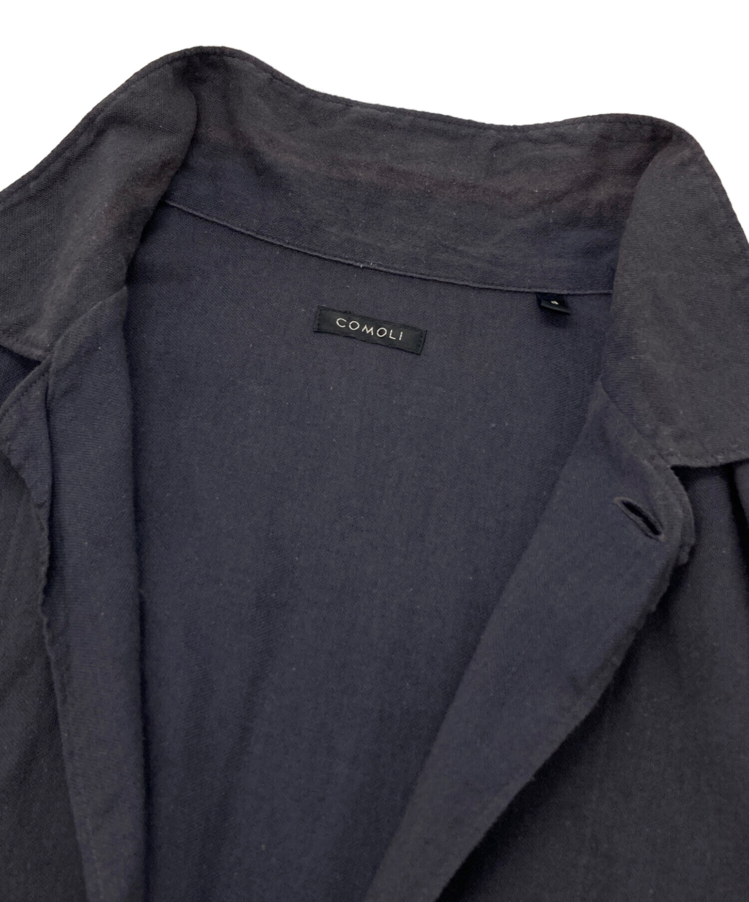 中古・古着通販】COMOLI (コモリ) 空紡オックス C.P.Oシャツ ネイビー 