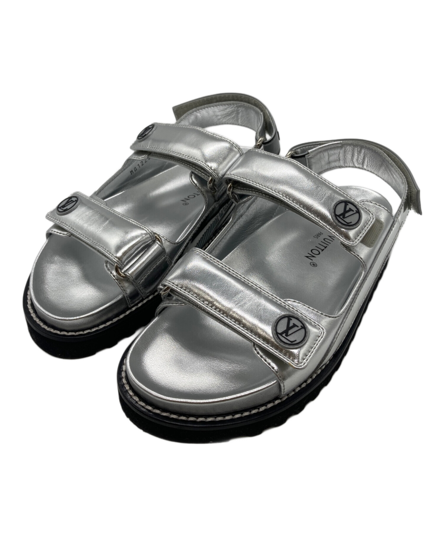 ルイヴィトンサンダルプールピロー・ラインサンダルシルバー