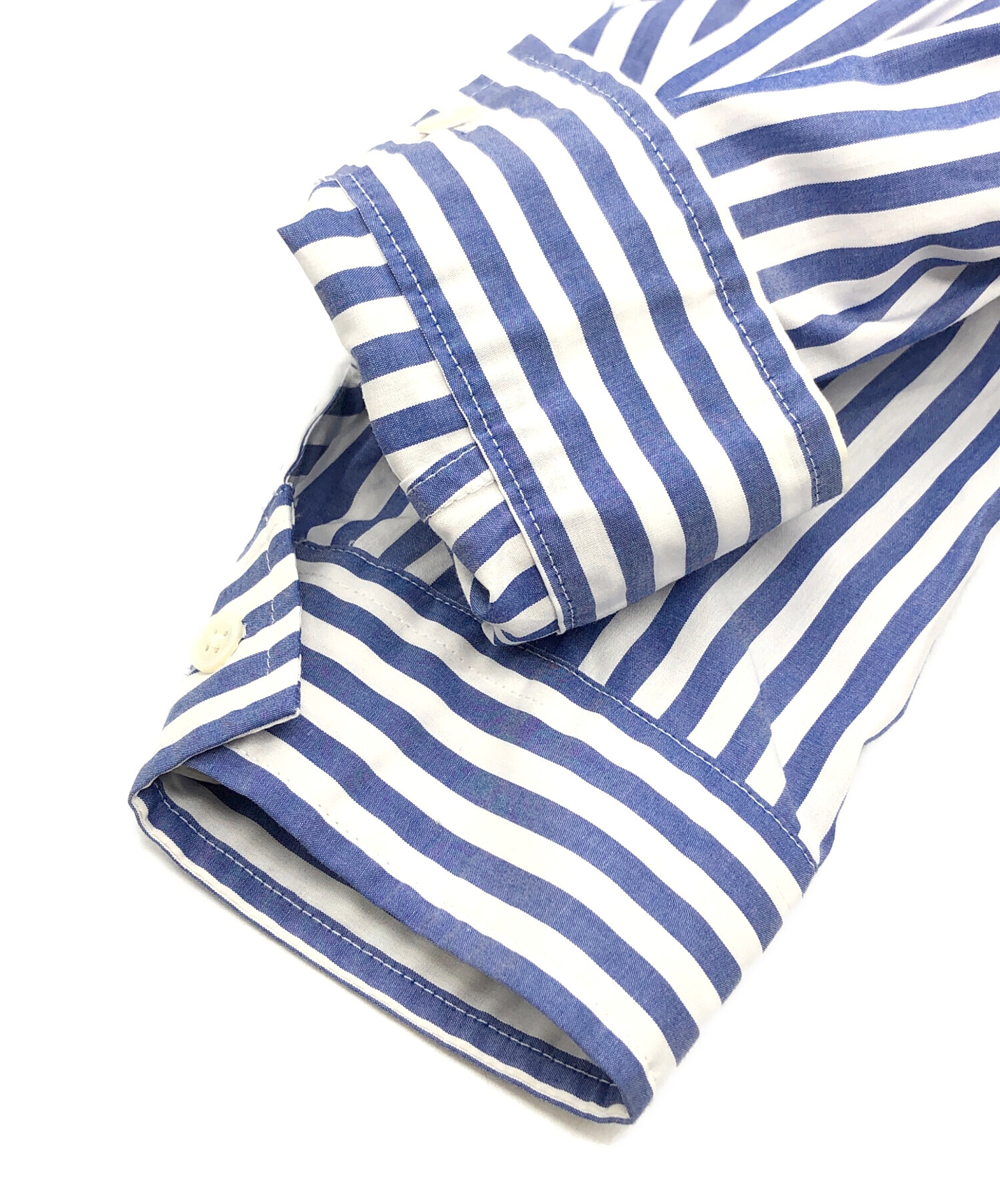 中古・古着通販】KUON (クオン) Reversible Pleated Shirt ネイビー 