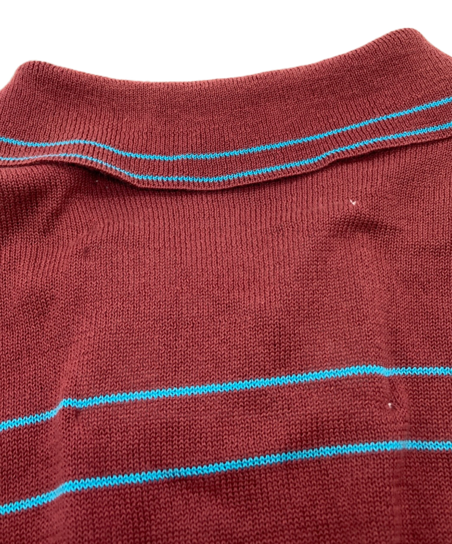 中古・古着通販】DAIRIKU (ダイリク) Half Zip Polo Knit レッド