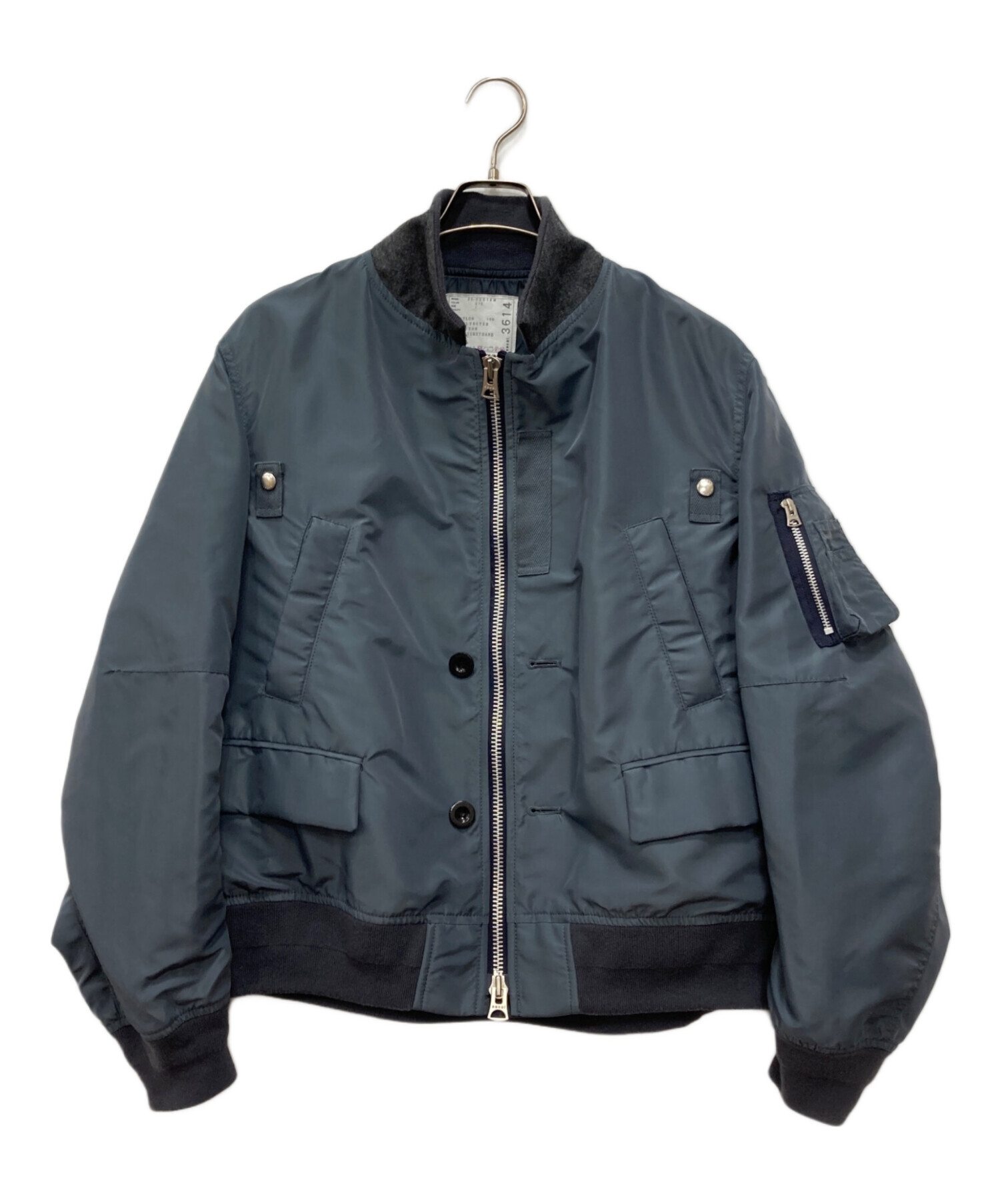 【希少サイズ】　Sacai Nylon Twill Jacket size1 中古・古着通販】sacai (サカイ) Nylon Twill Jacket グレー サイズ:1