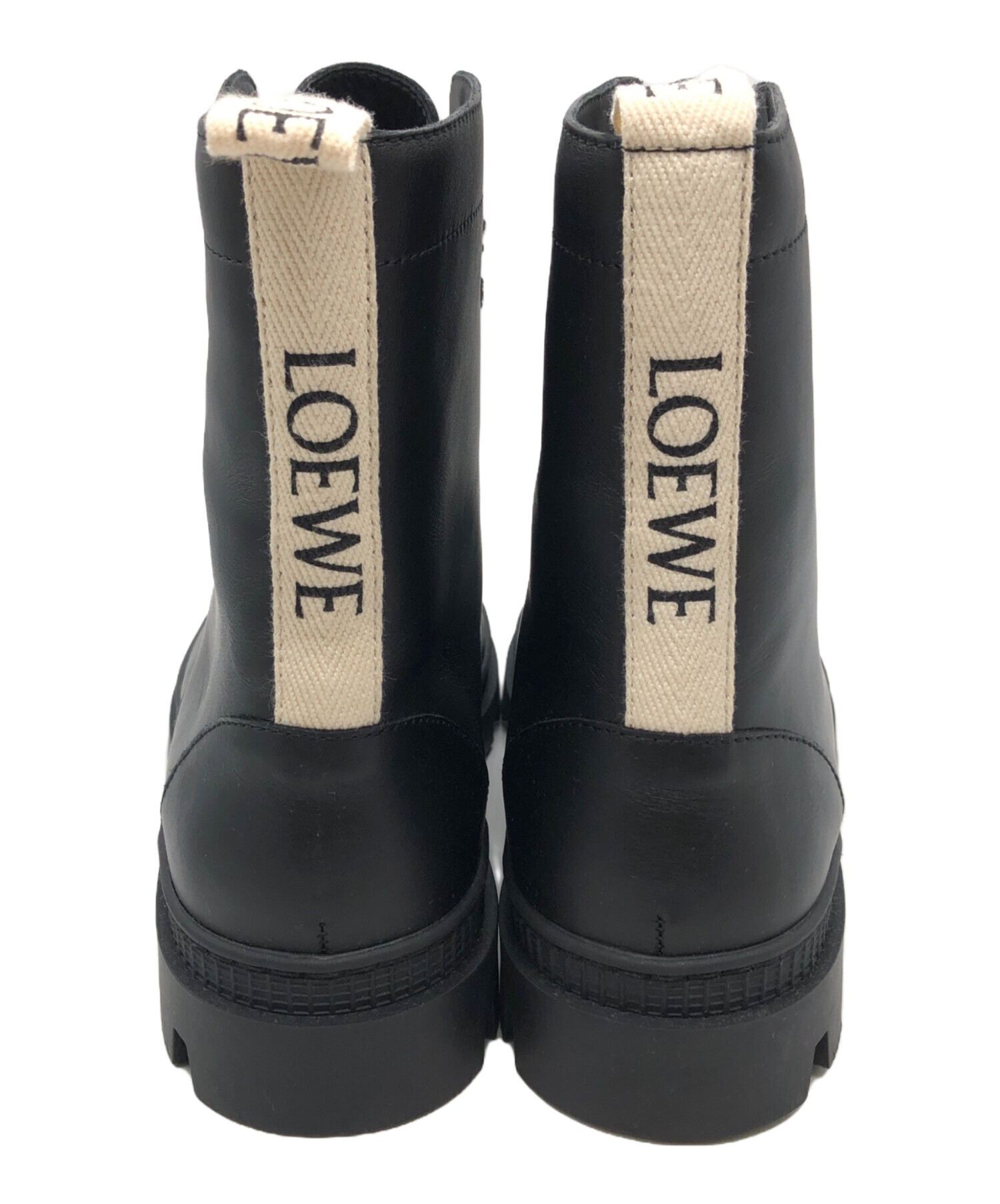 中古・古着通販】LOEWE (ロエベ) カーフスキン コンバット ブーツ 