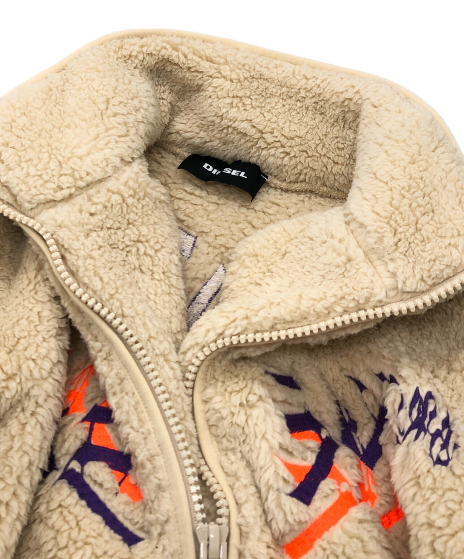 中古・古着通販】DIESEL (ディーゼル) 刺繍フリースジャケット