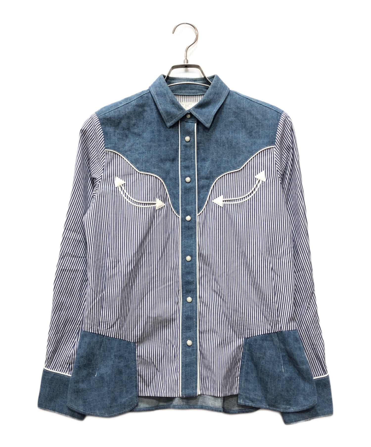 中古・古着通販】sacai (サカイ) ウエスタンシャツ インディゴ サイズ 