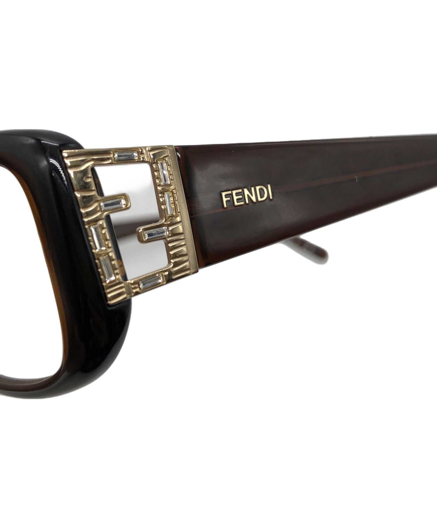 中古・古着通販】FENDI (フェンディ) 眼鏡 ブラウン サイズ:下記参照