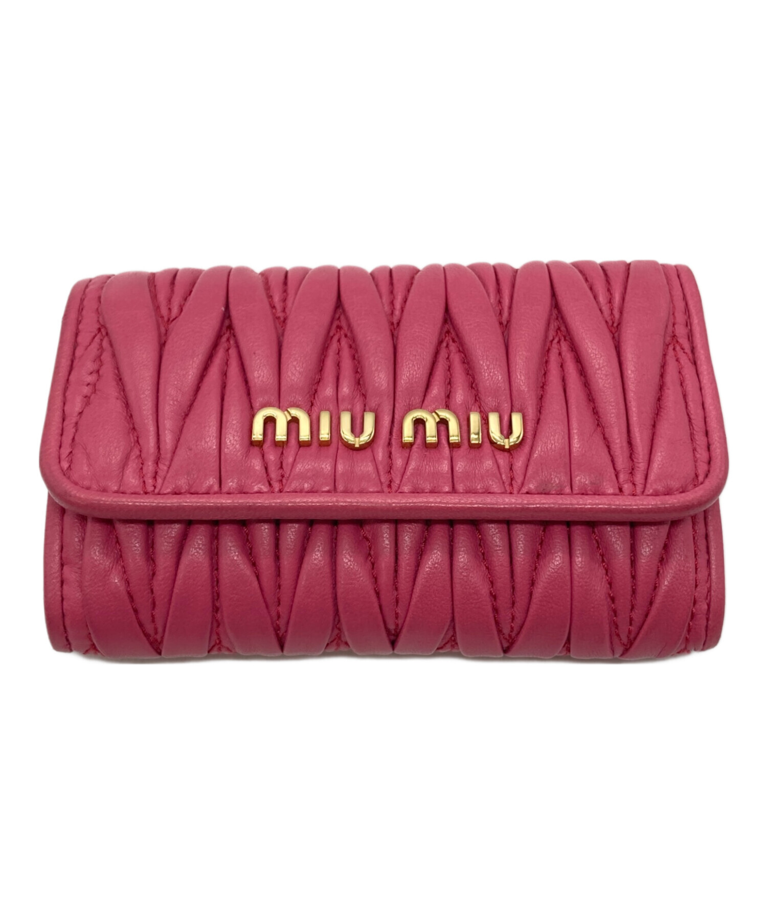 中古・古着通販】MIU MIU (ミュウミュウ) キーケース ピンク サイズ