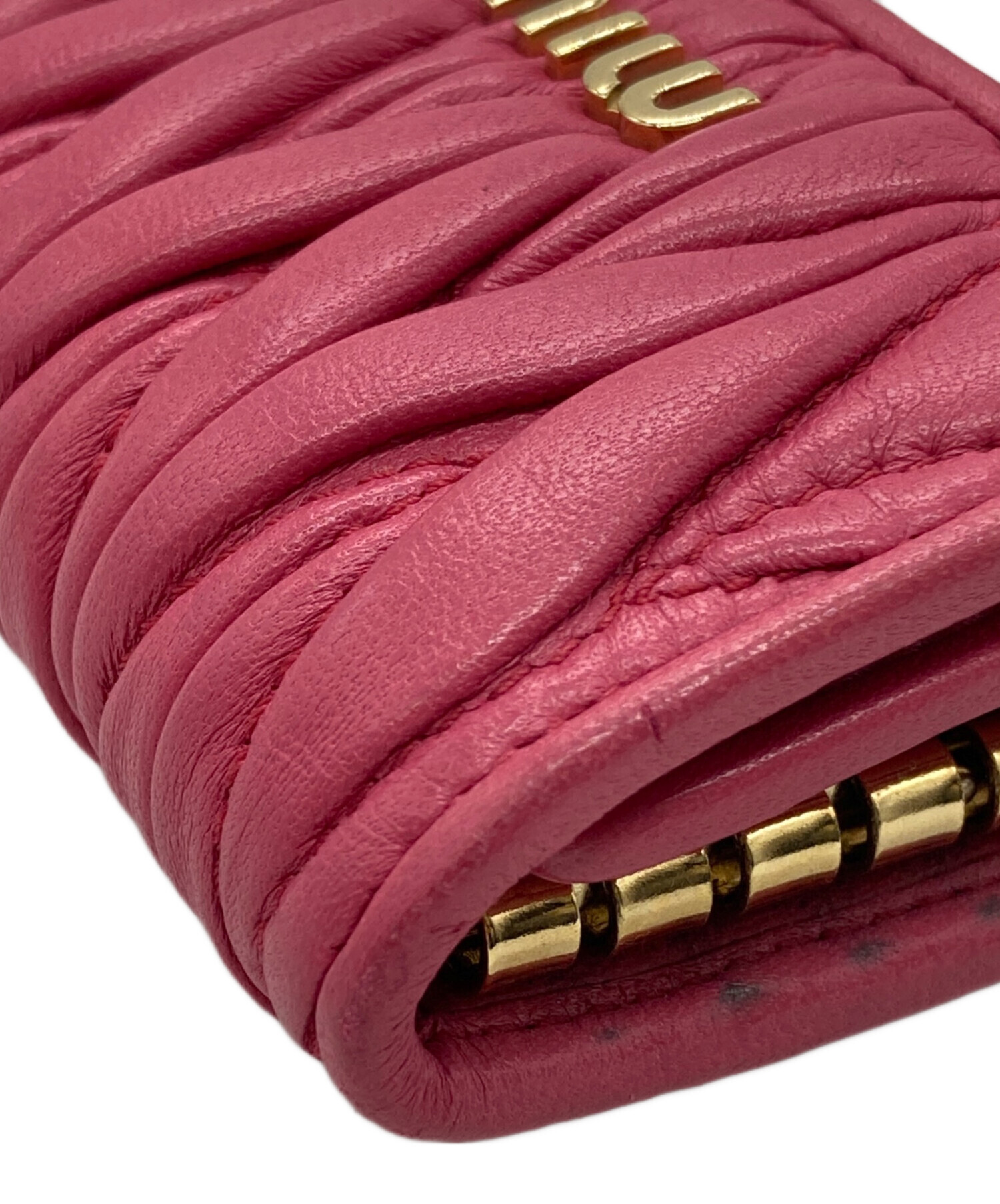 中古・古着通販】MIU MIU (ミュウミュウ) キーケース ピンク サイズ