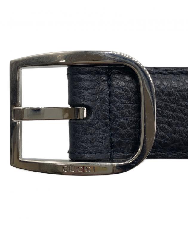 GUCCI グッチベルト　ネイビー GUCCI ネイビー ベルト Belt with Interlocking G detail in