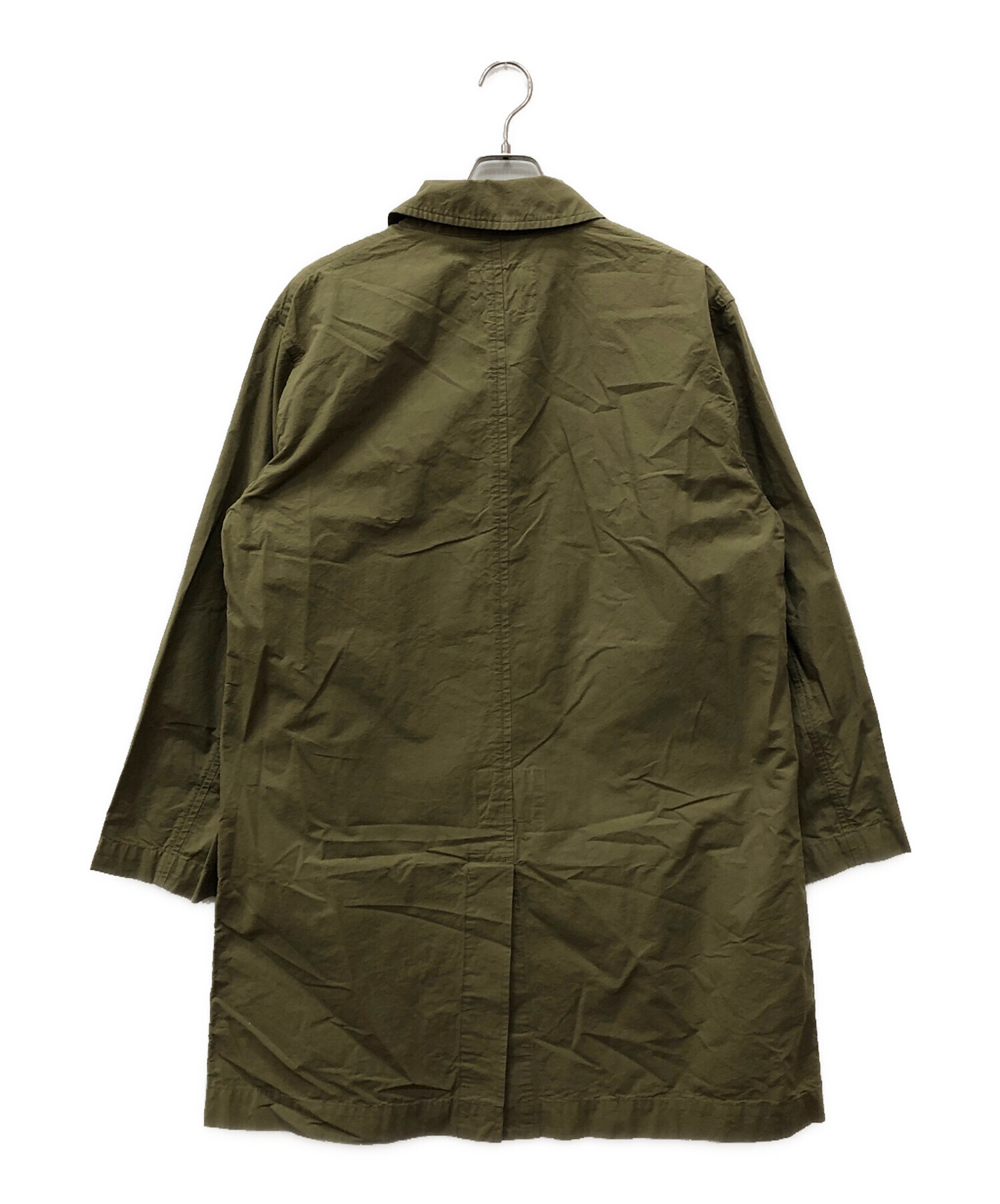 MHL エムエイチエル ステンカラーコート カーキ Ｍ 中古・古着通販】MHL (エムエイチエル) ステンカラーコート