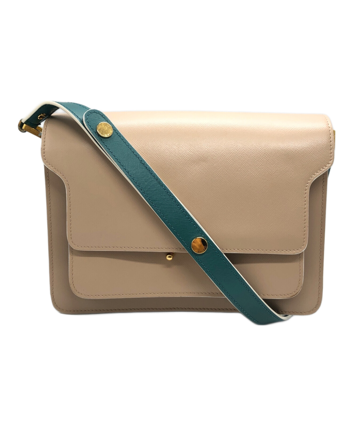 中古・古着通販】MARNI (マルニ) TRUNKSOFTショルダーバッグ ベージュ 