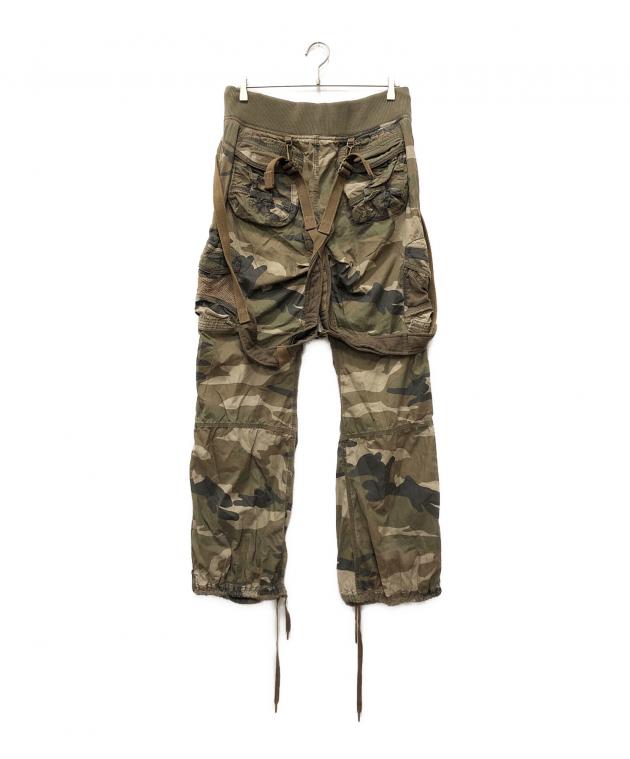 GOA 迷彩 サスペンダー付きカーゴパンツ BACKSTAGE PASS カーゴパンツ SUSPENDER WIDE(サスペンダー