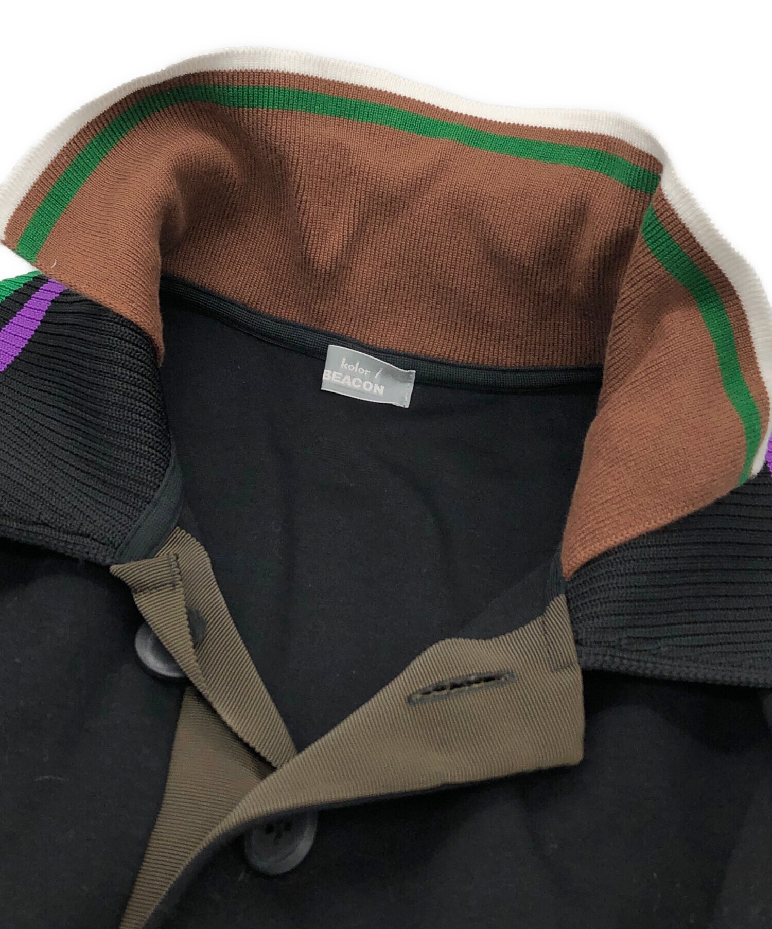 中古・古着通販】kolor/BEACON (カラービーコン) ニットカラ