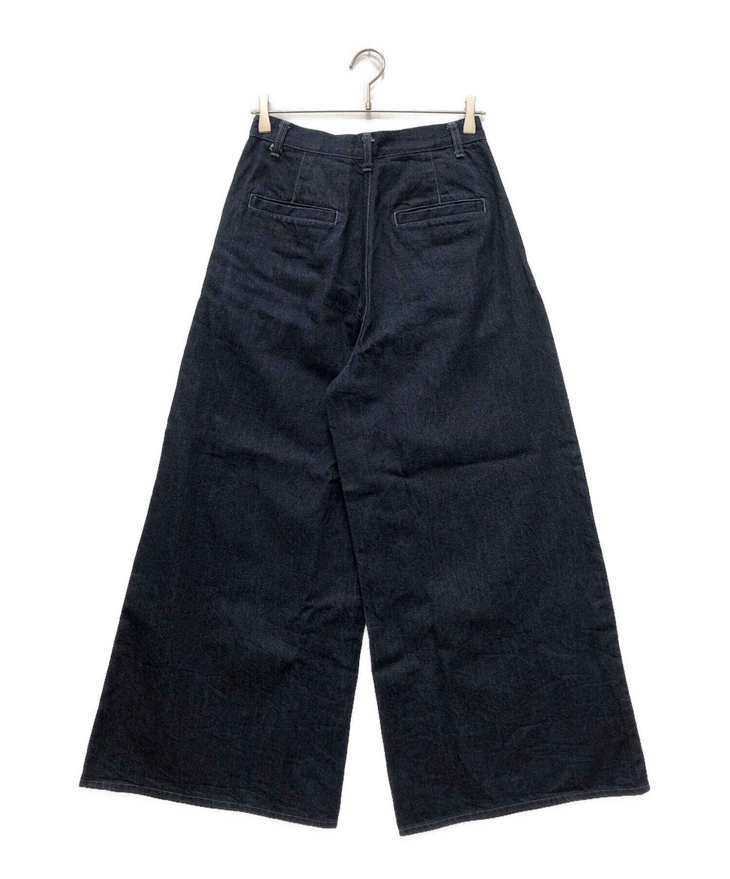 Curensology【新品タグ付】カレンソロジー ストレッチデニム 黒 紺40 中古・古着通販】Curensology (カレンソロジー) デニムパンツ