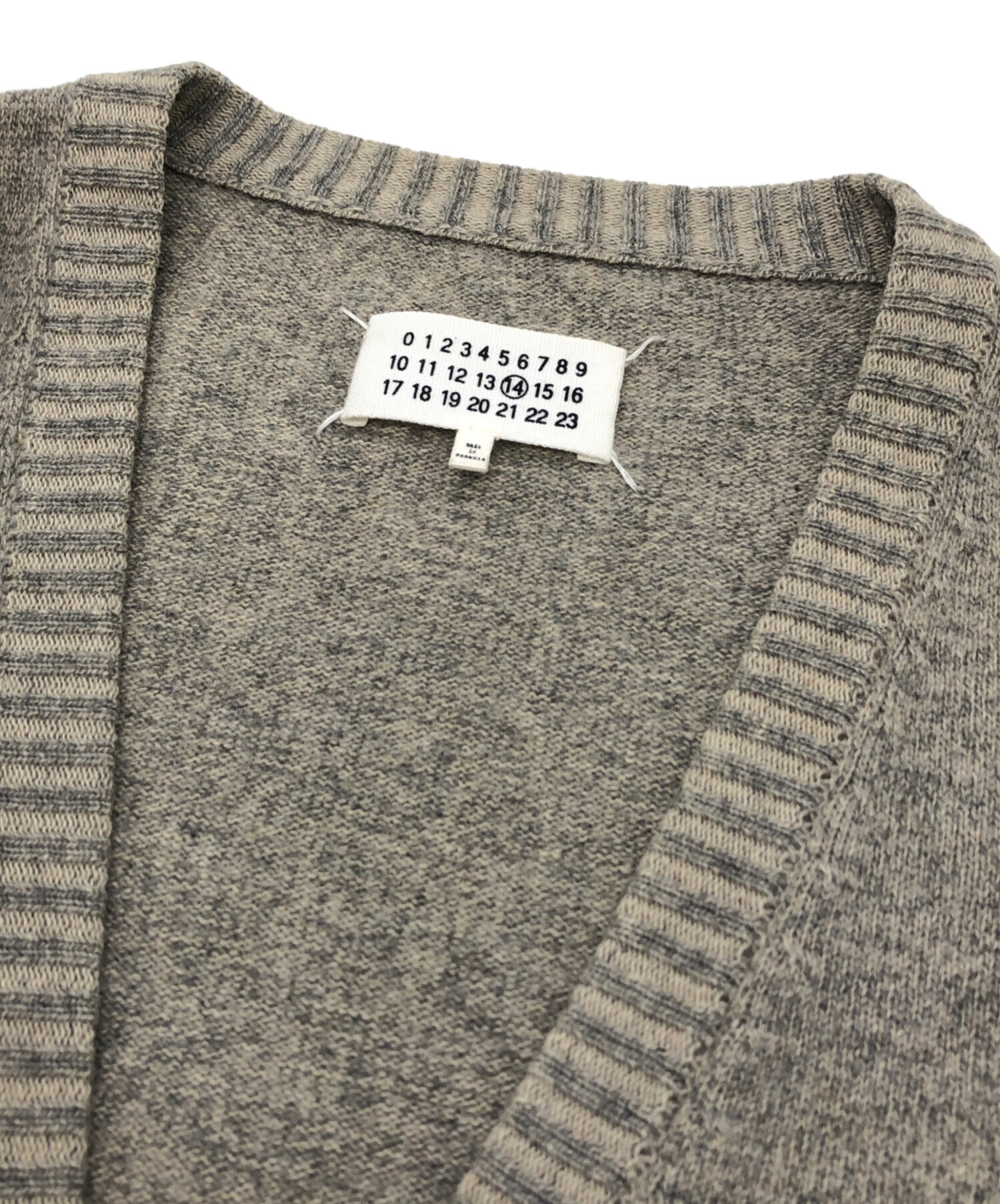 Maison Margiela メゾンマルジェラ カーディガン S グレー 【古着】【中古】 Maison Margiela メゾンマルジェラ カーディガン S グレー 【古着