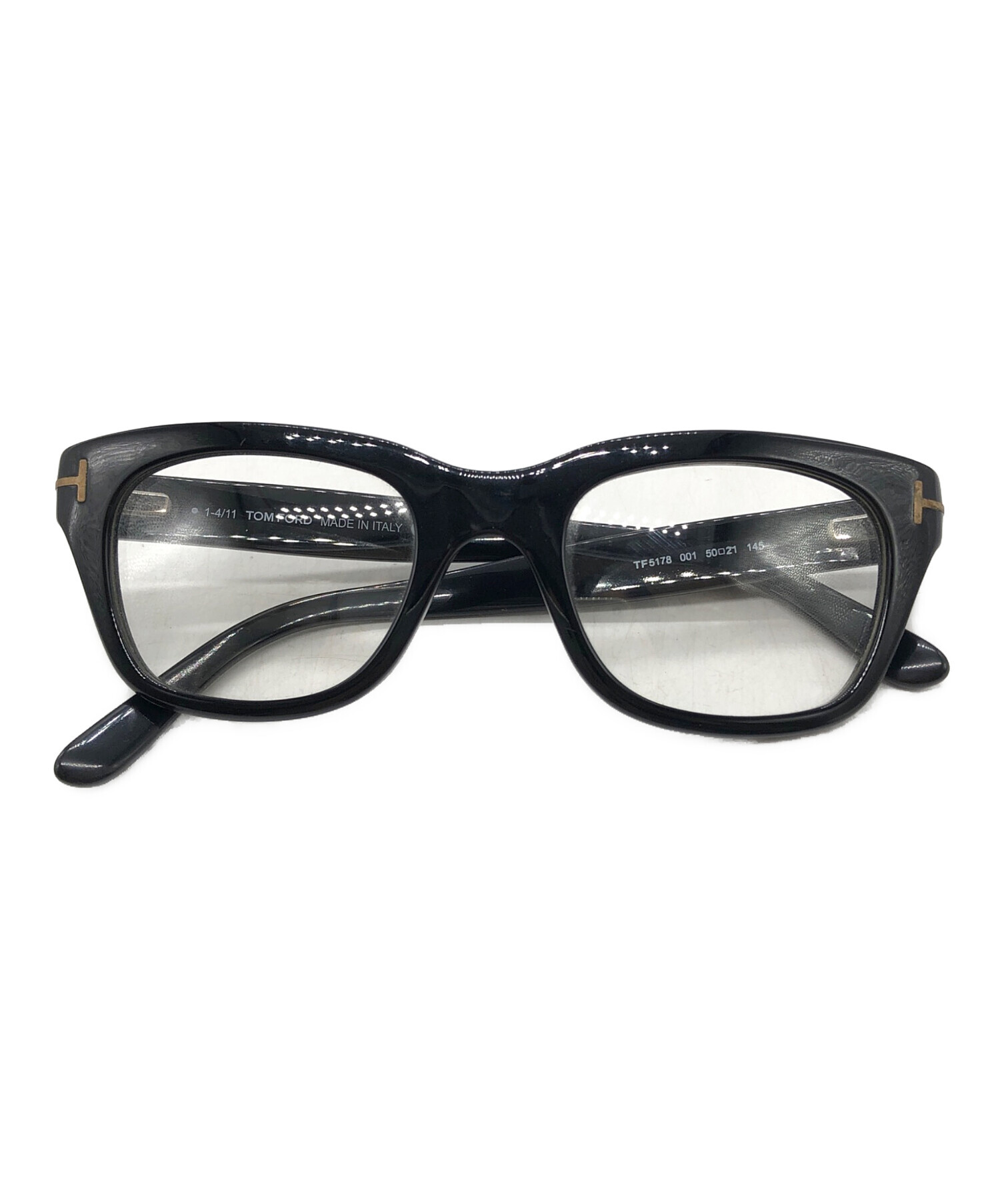 未使用品】TOM FORD トムフォード TF5178 ブラック 眼鏡 メガネ 