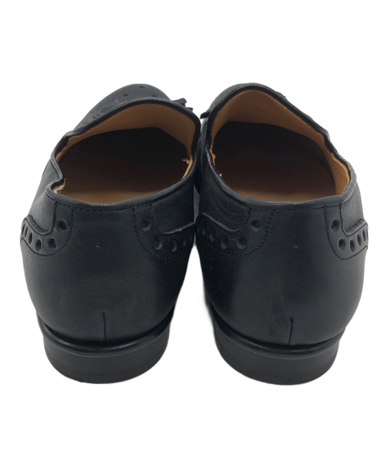 ✨美品✨chausser ローファー ウイングチップタッセルレザーブラック24 中古・古着通販】chausser (ショセ) ローファー ウイングチップ