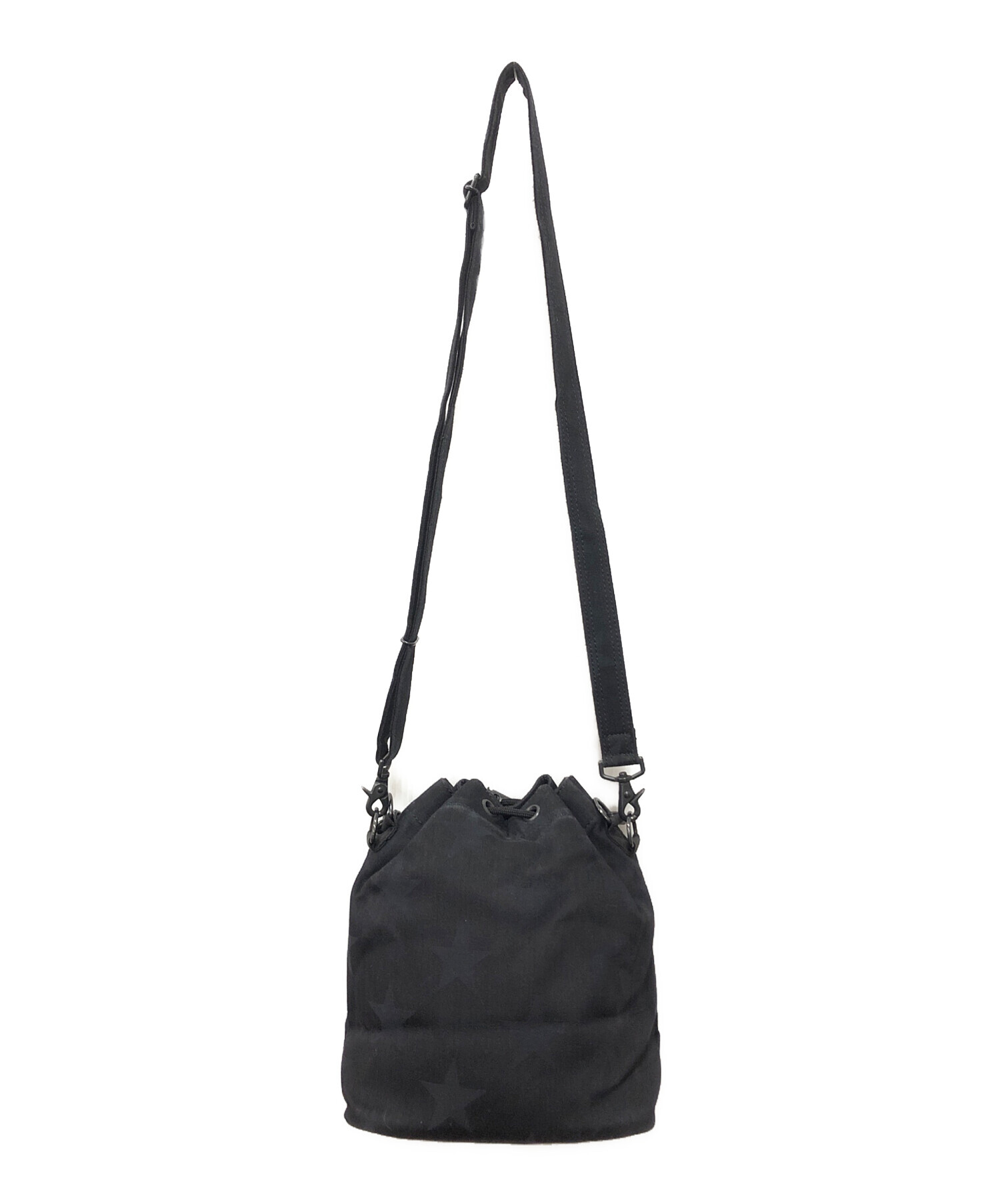 中古・古着通販】PORTER (ポーター) 巾着ショルダーバッグ ブラック